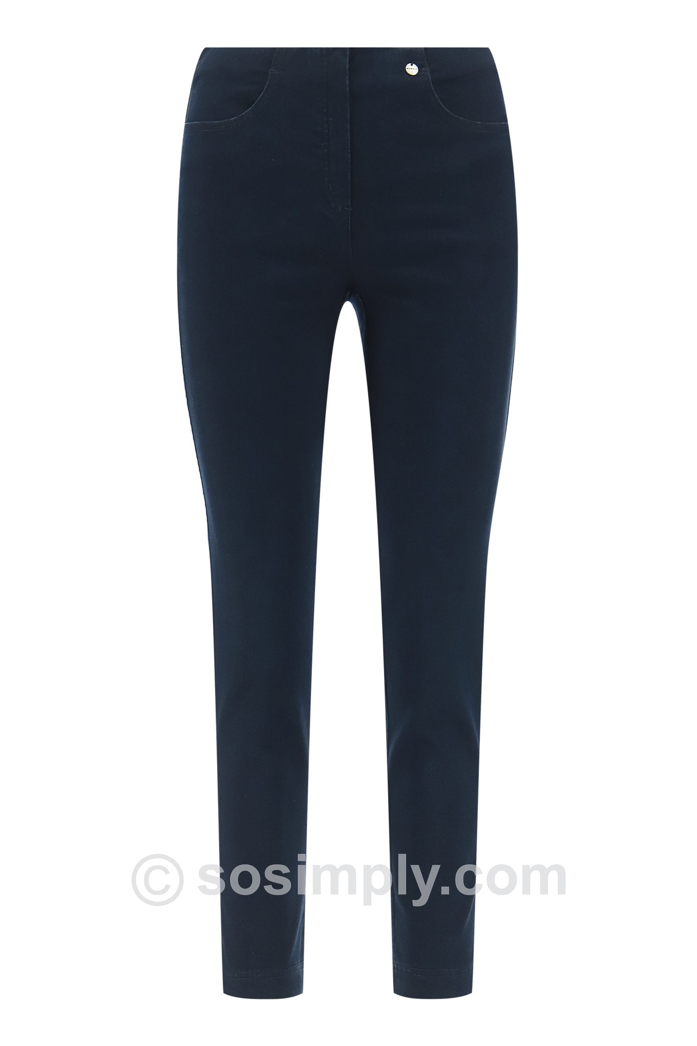 Robell Bella 09P Denim Jean Navy 69