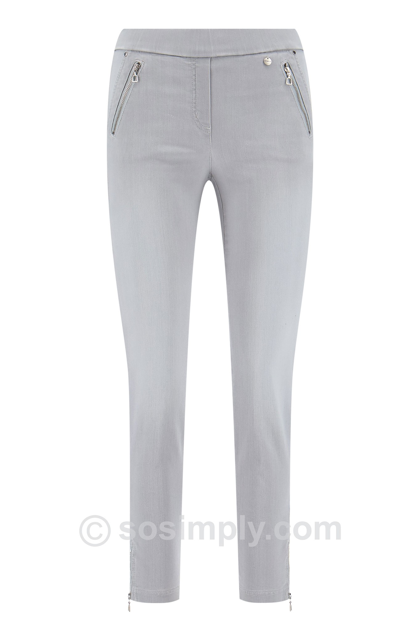 Robell Nena 09 7/8 Denim Jean Silver Wash Denim 92