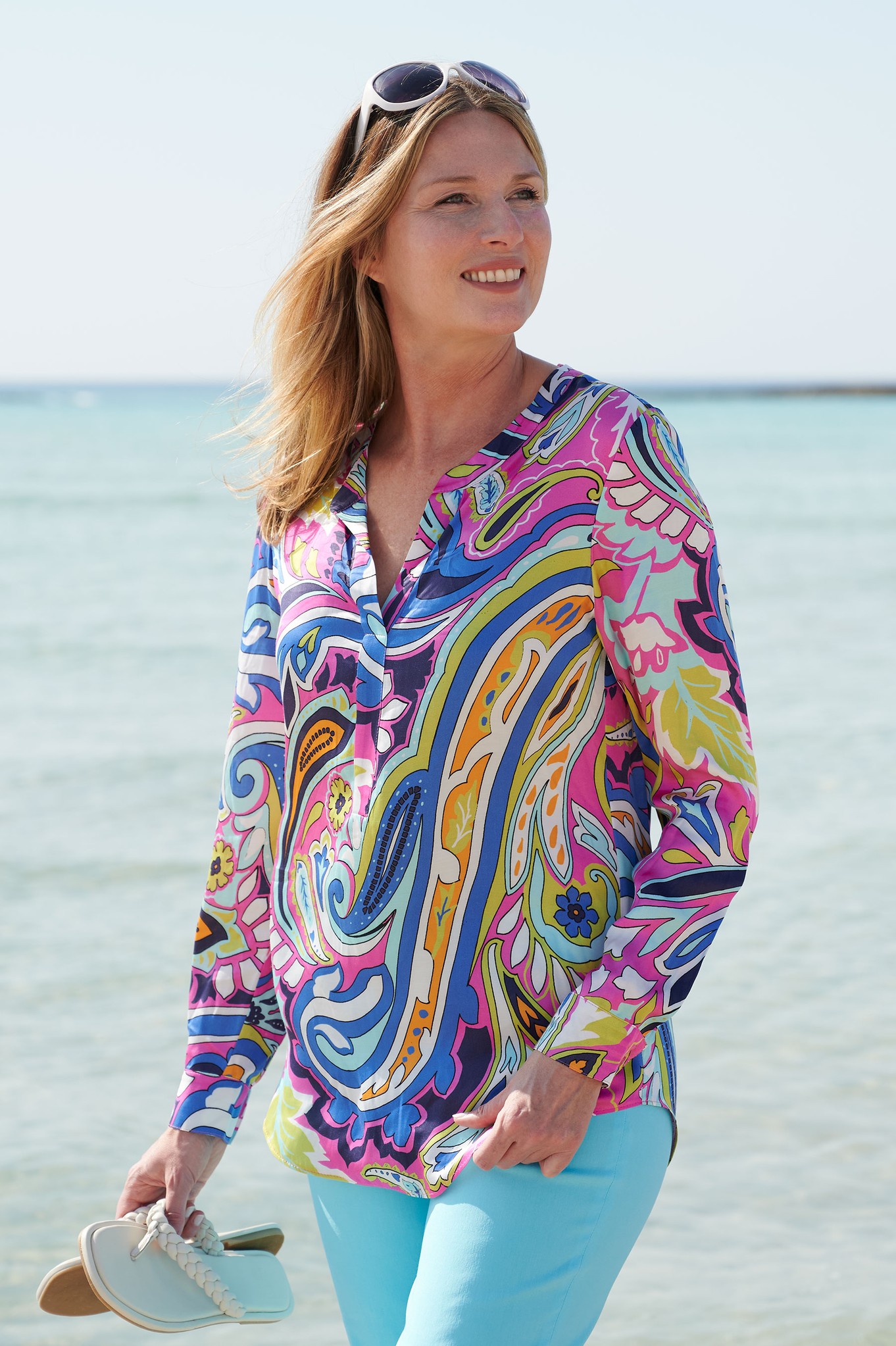 R.O.B. Hannah Barbuda Blouse Paisley Mix 430