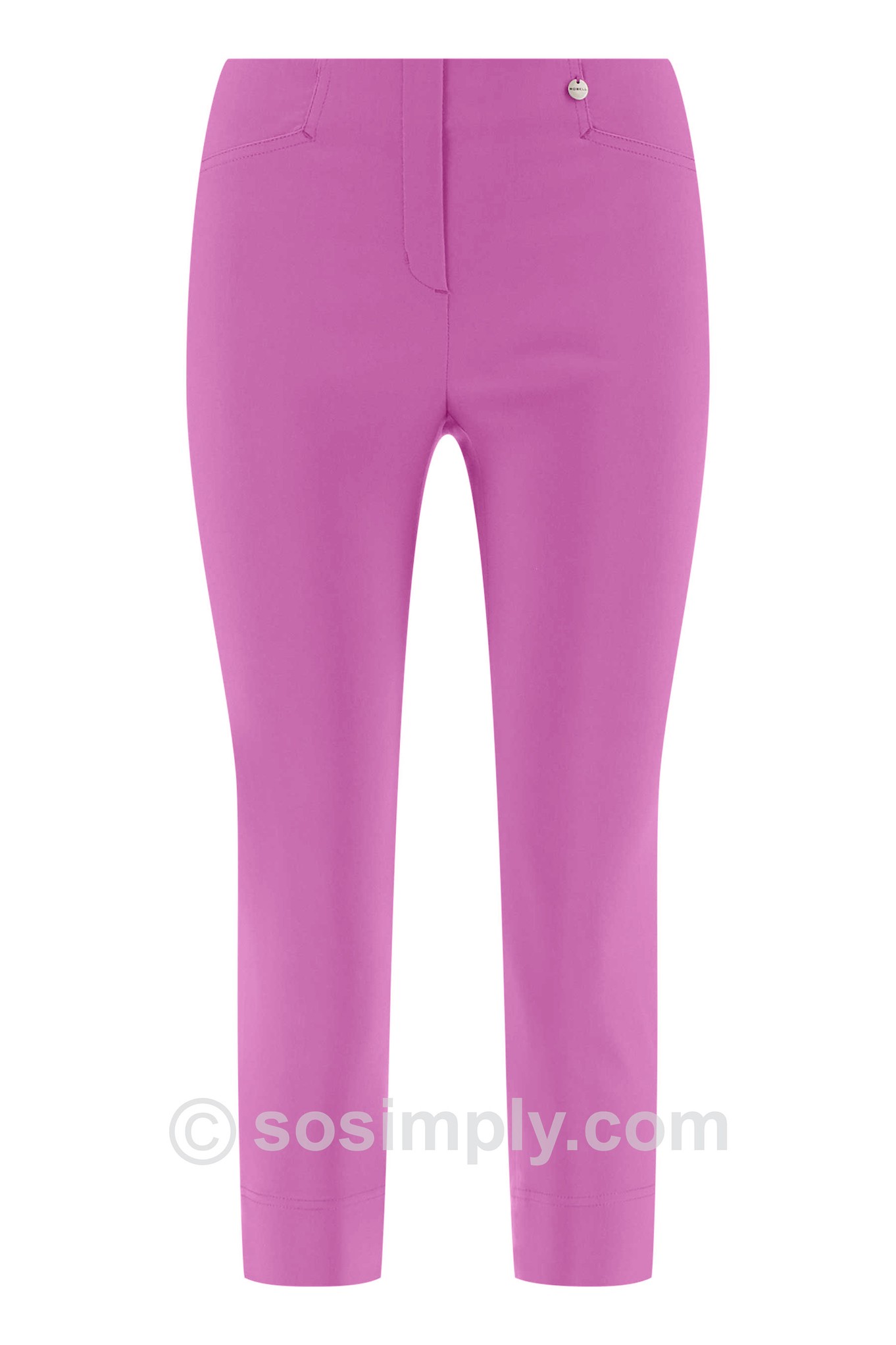 Robell Rose 07 Cropped Trousers Phlox Pink 435