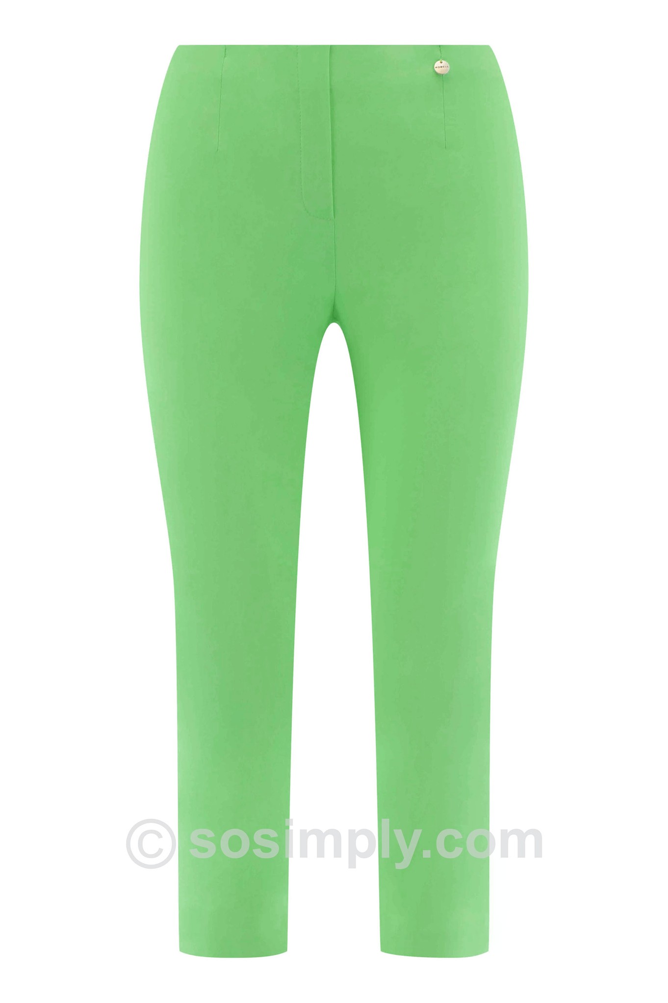 Robell Marie 07 Eyelet Crop  Bouquet Green 833