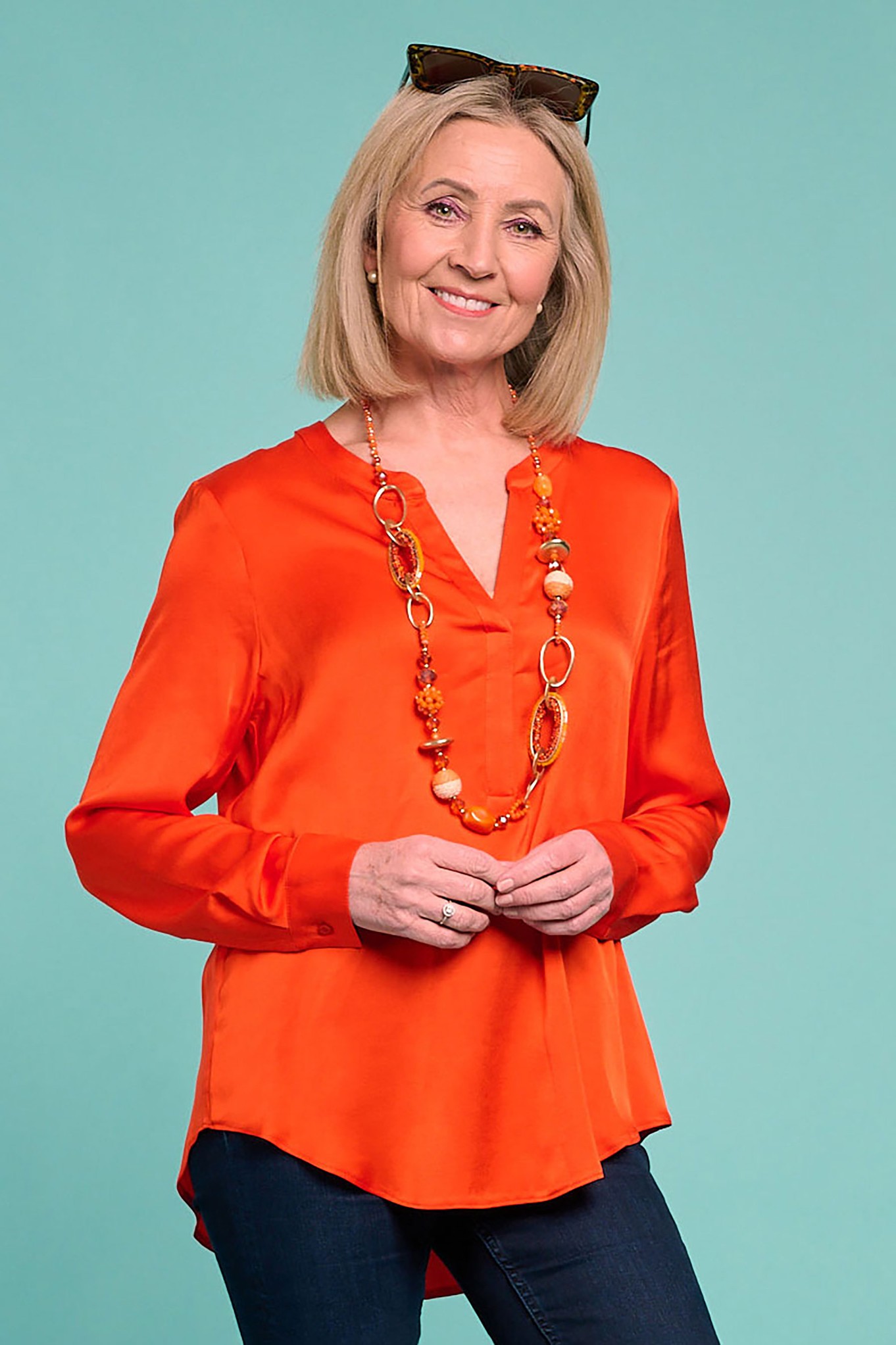 R.O.B. Hannah Dominica Blouse Tangerine 32