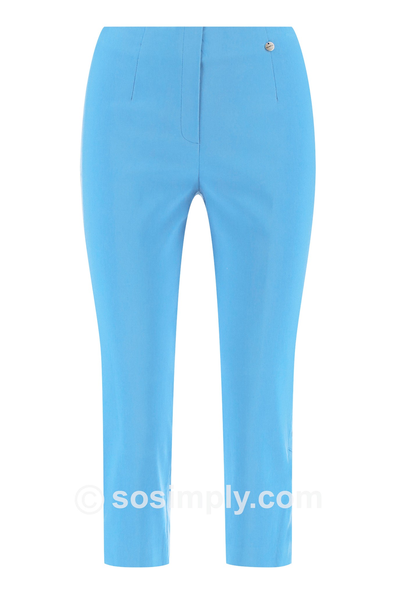 Robell Marie 07 Eyelet Crop  Diva Blue 601