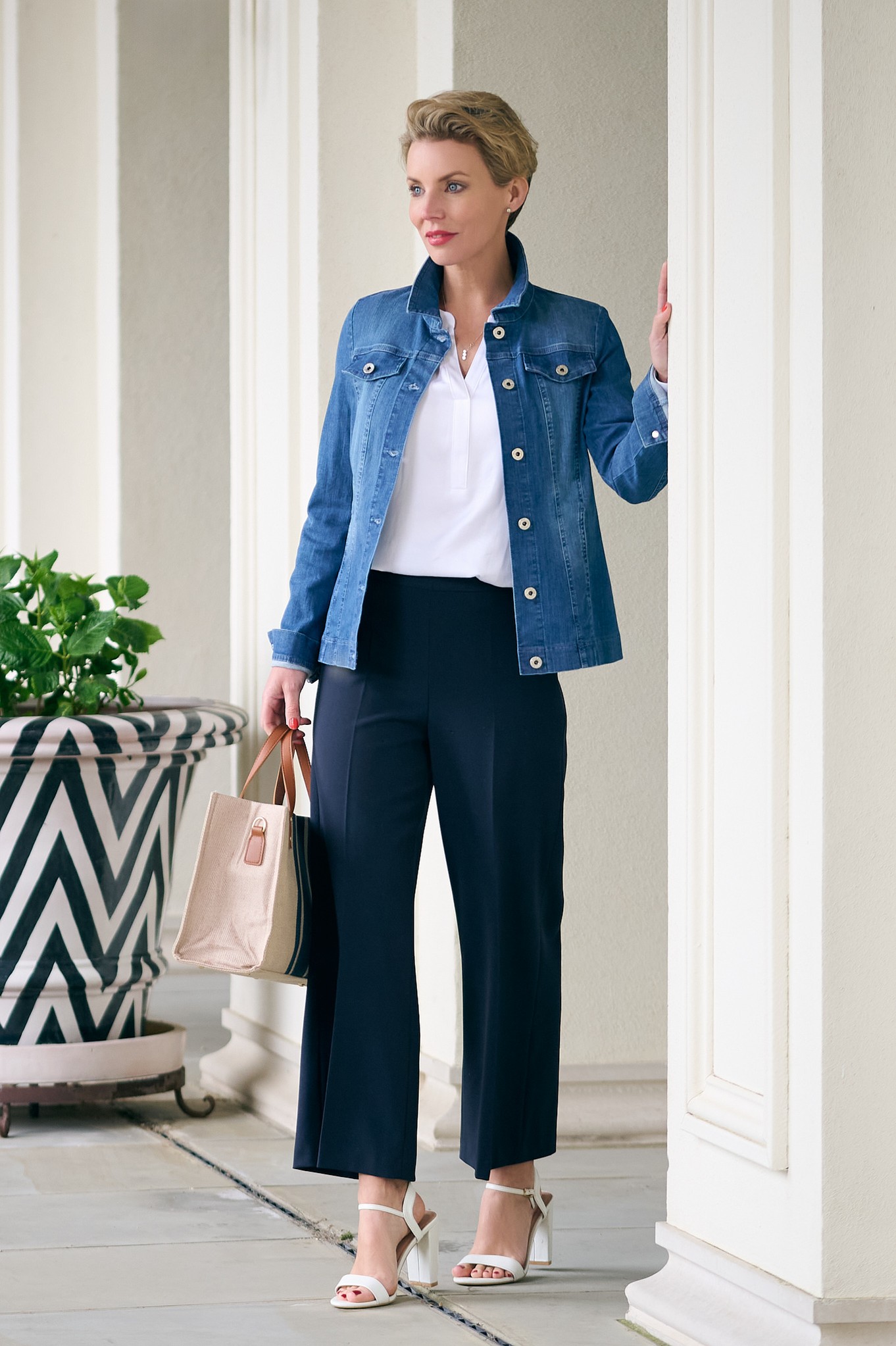 Robell Gigi 09 Classic Culottes Navy 69