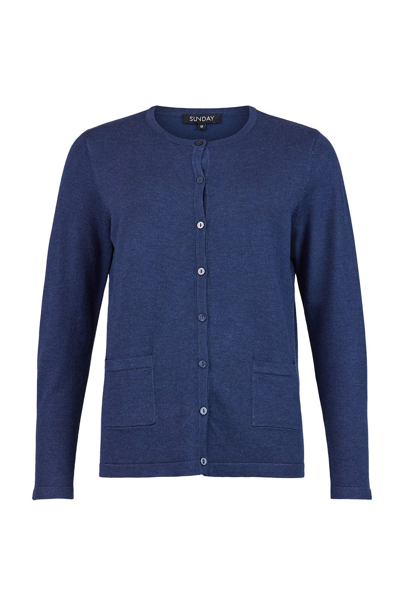 Sunday Classic Button Cardigan Midnight Blue 671