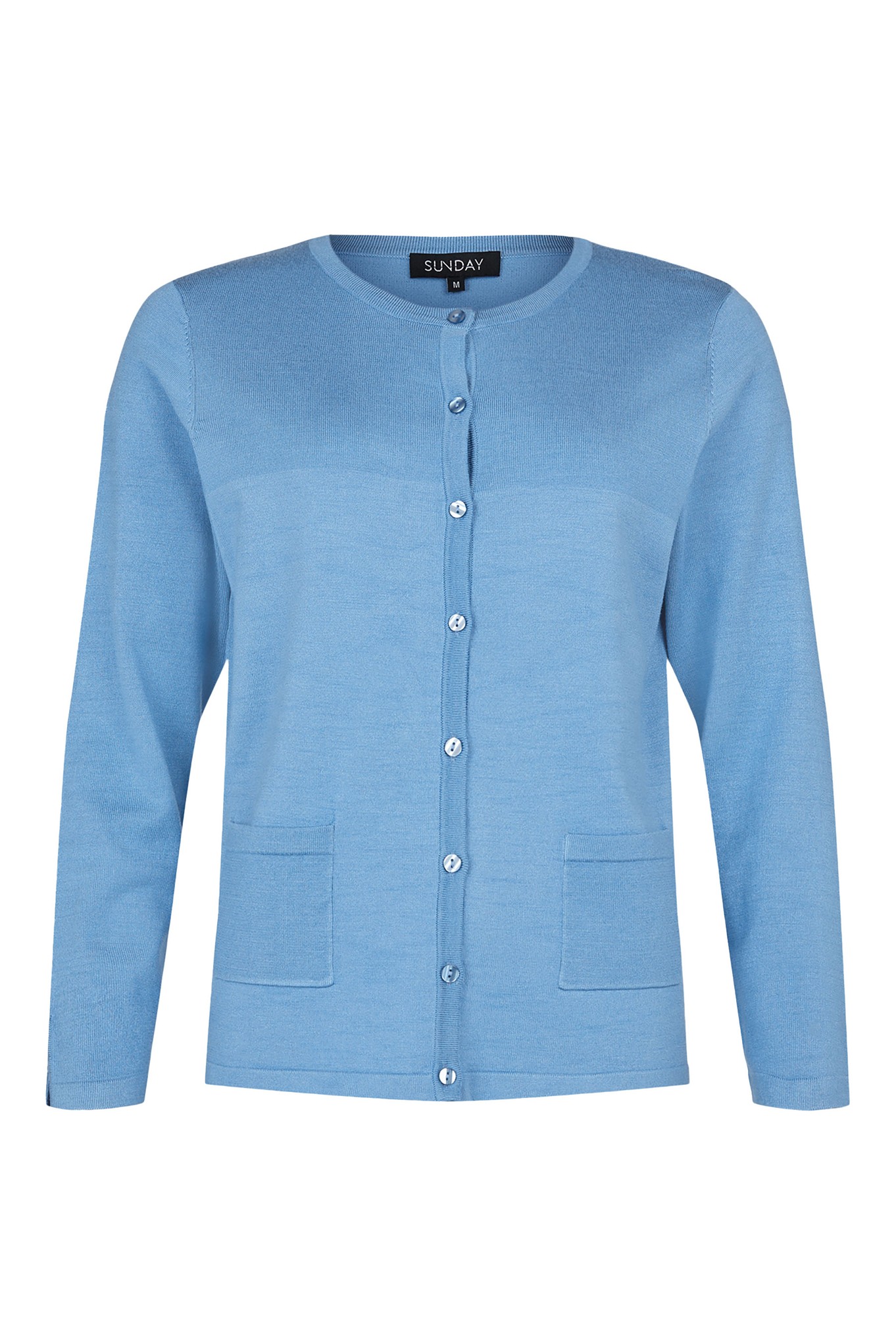 Sunday Classic Button Cardigan Cornflower Blue 641