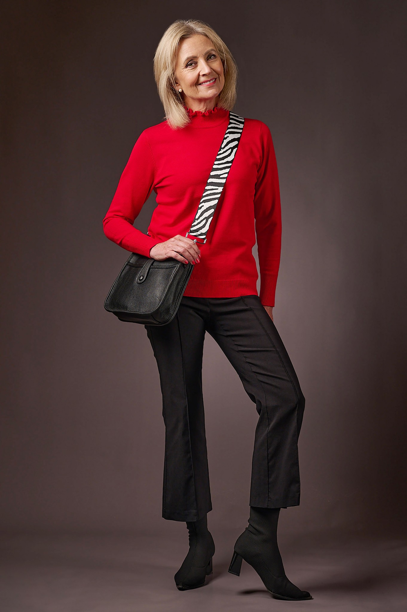 Robell Joella 09 Kick Flare Ankle Grazer Black 90