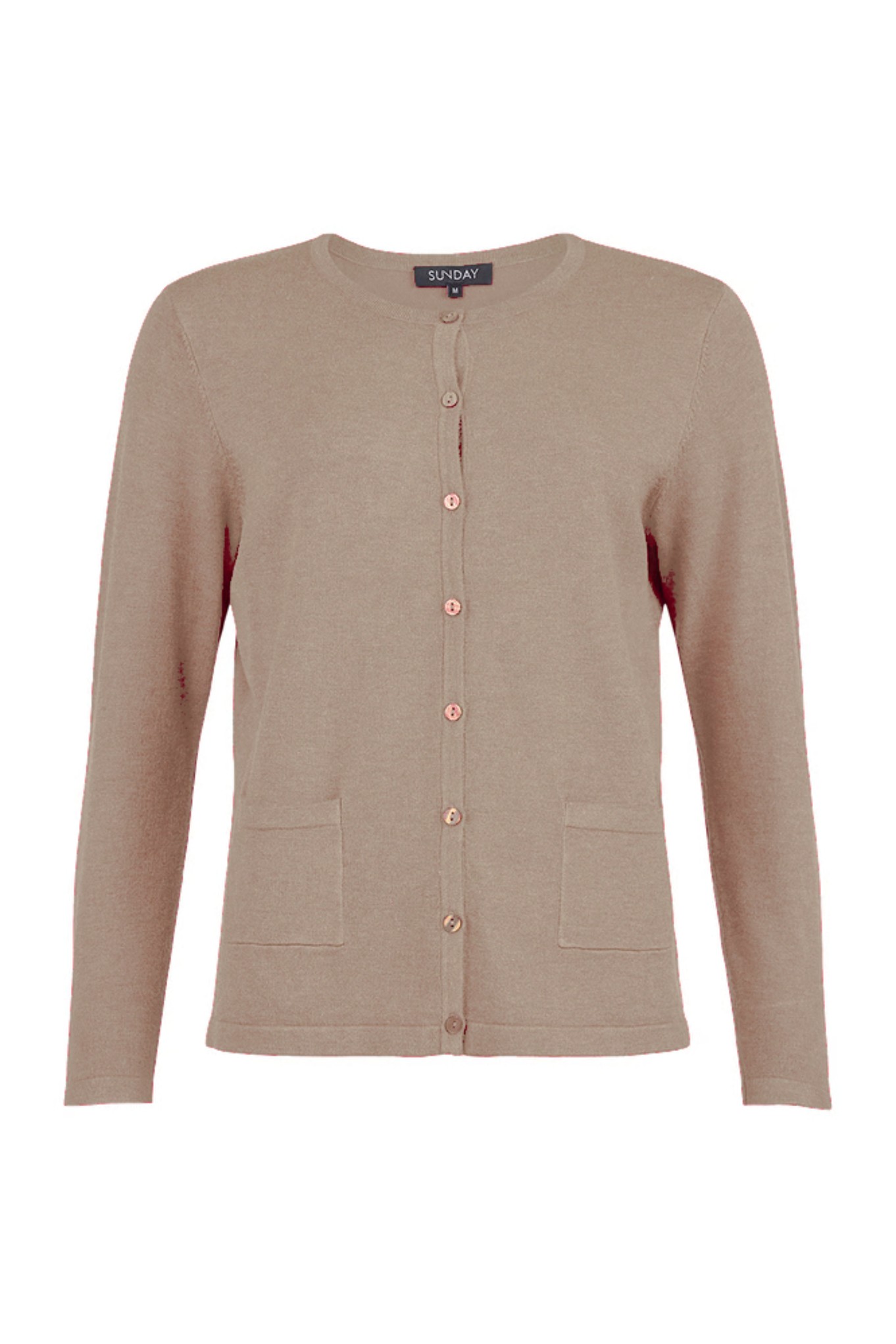Sunday Classic Button Cardigan Natural 161