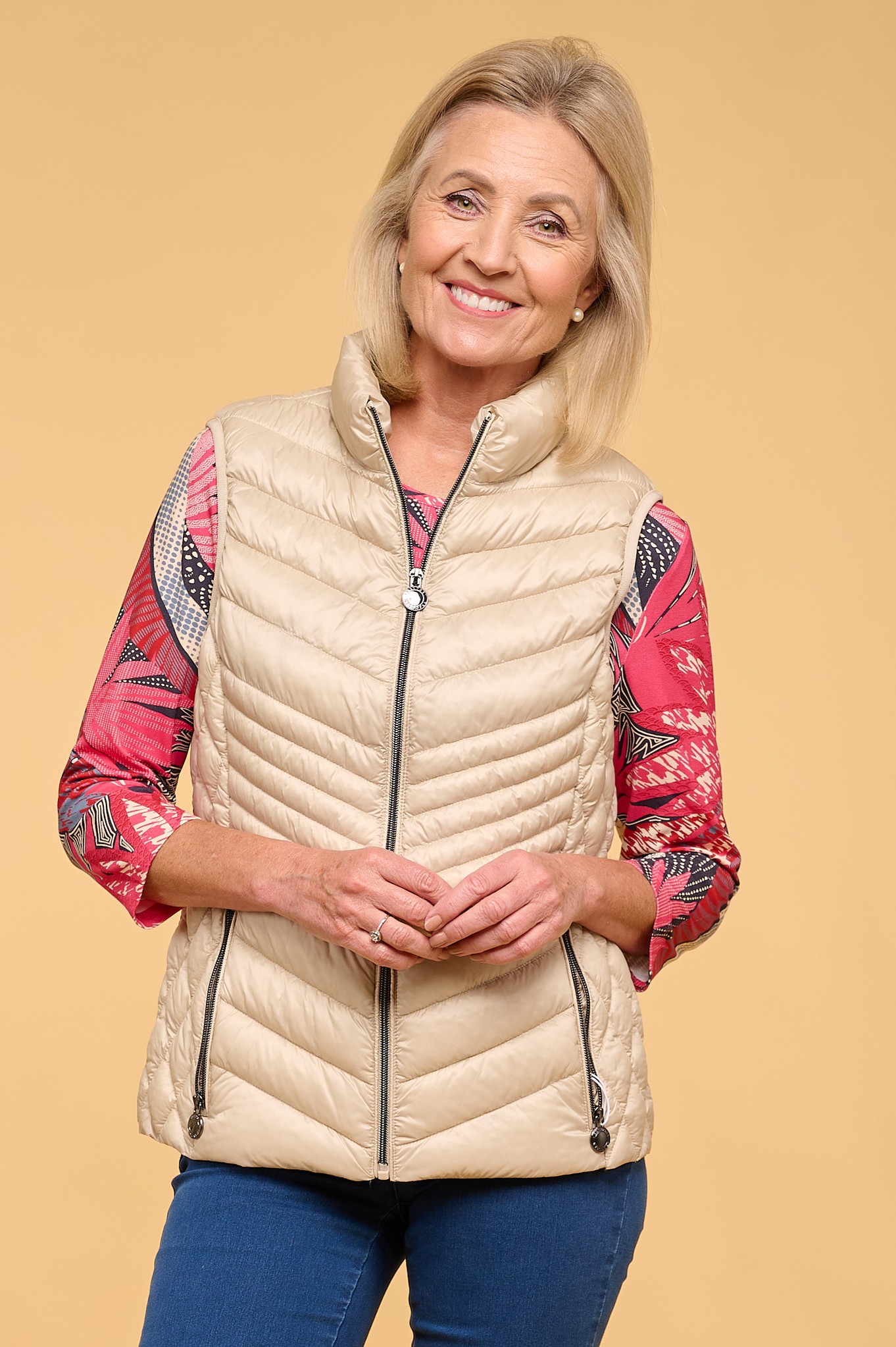 Frandsen Jelena Technical Down Gilet Sand 11