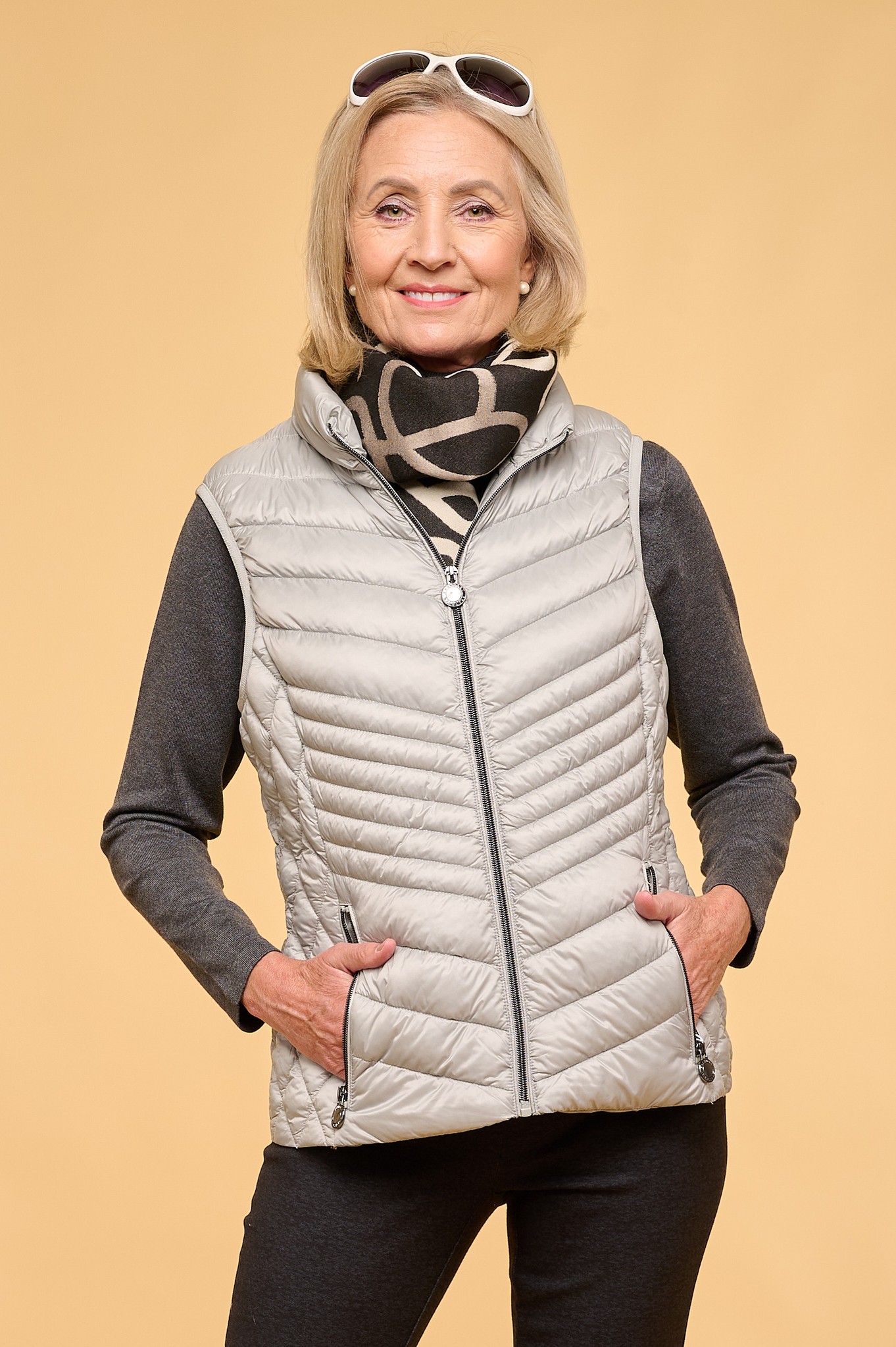 Frandsen Jelena Technical Down Gilet Stone Grey 92