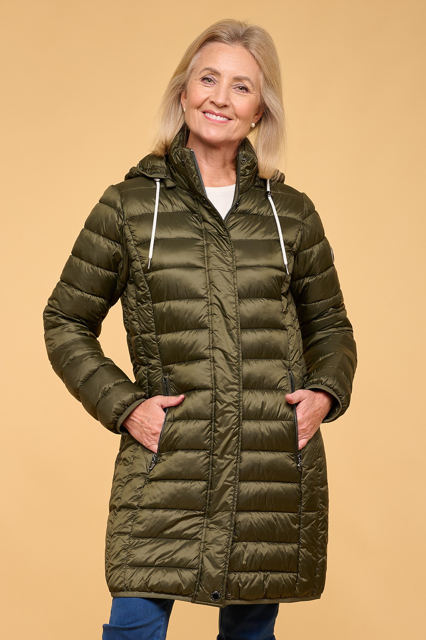 Frandsen Devonna Hooded Down Coat Olive 88