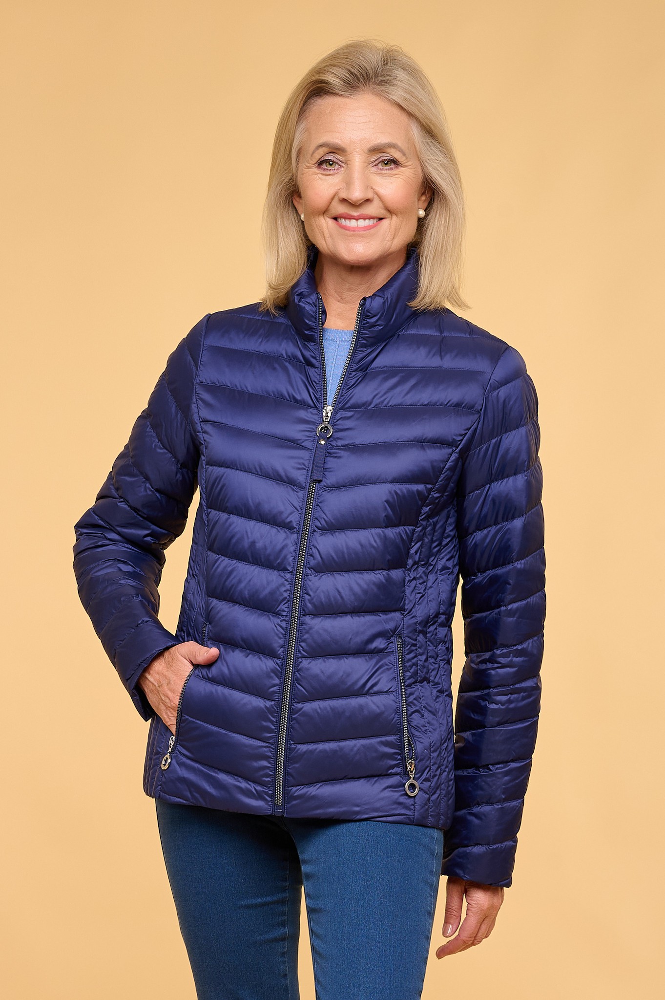 Frandsen Jensine Down Jacket Indigo Blue 64