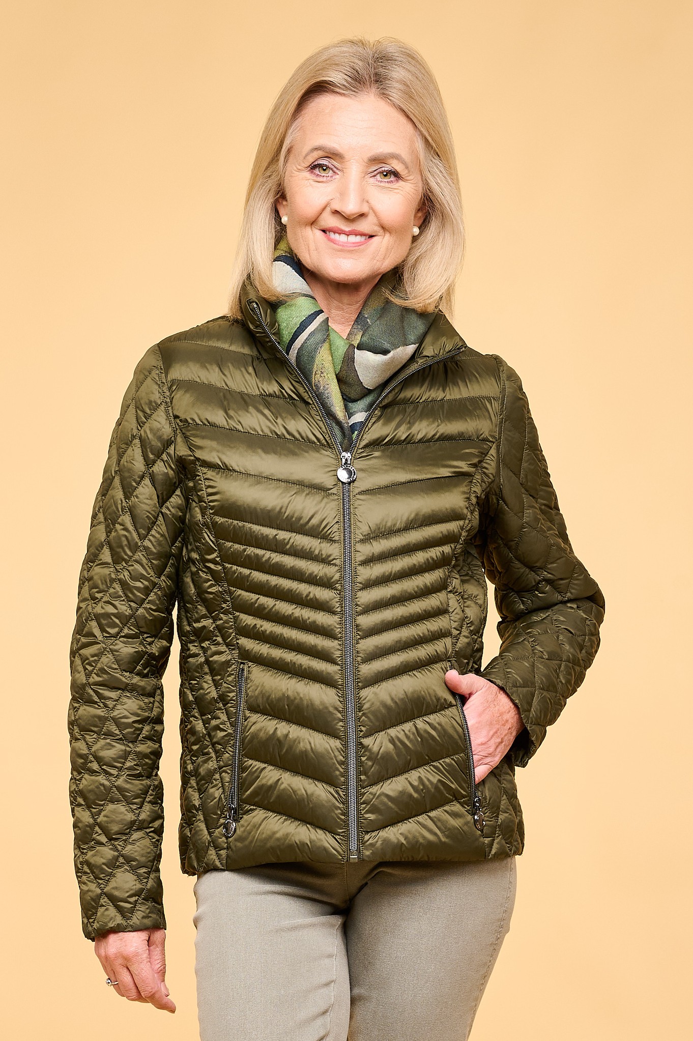 Frandsen Jelena Technical Down Jacket Olive 88