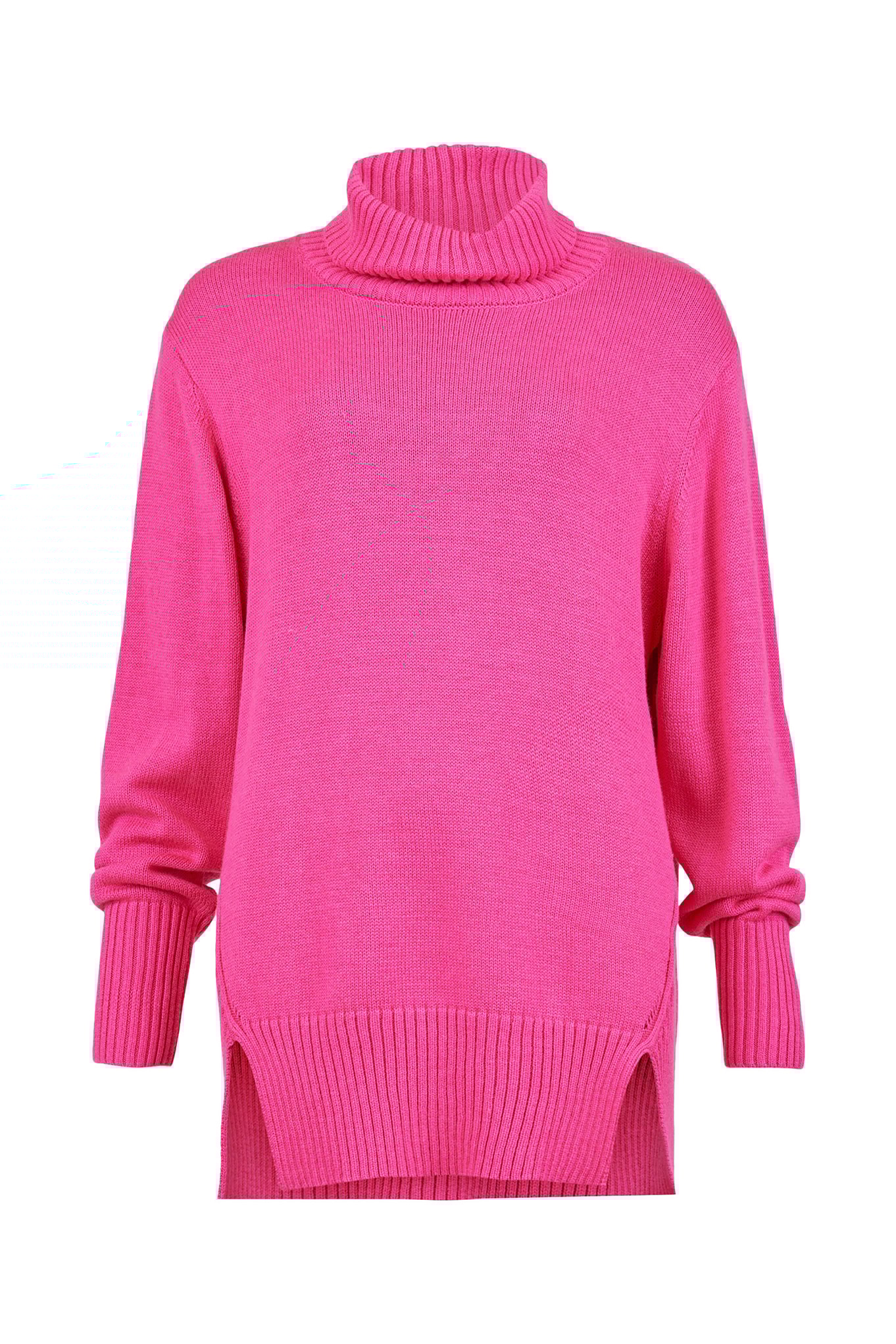 Noen Santina Roll Neck Knit Jumper Winter Fuchsia 43