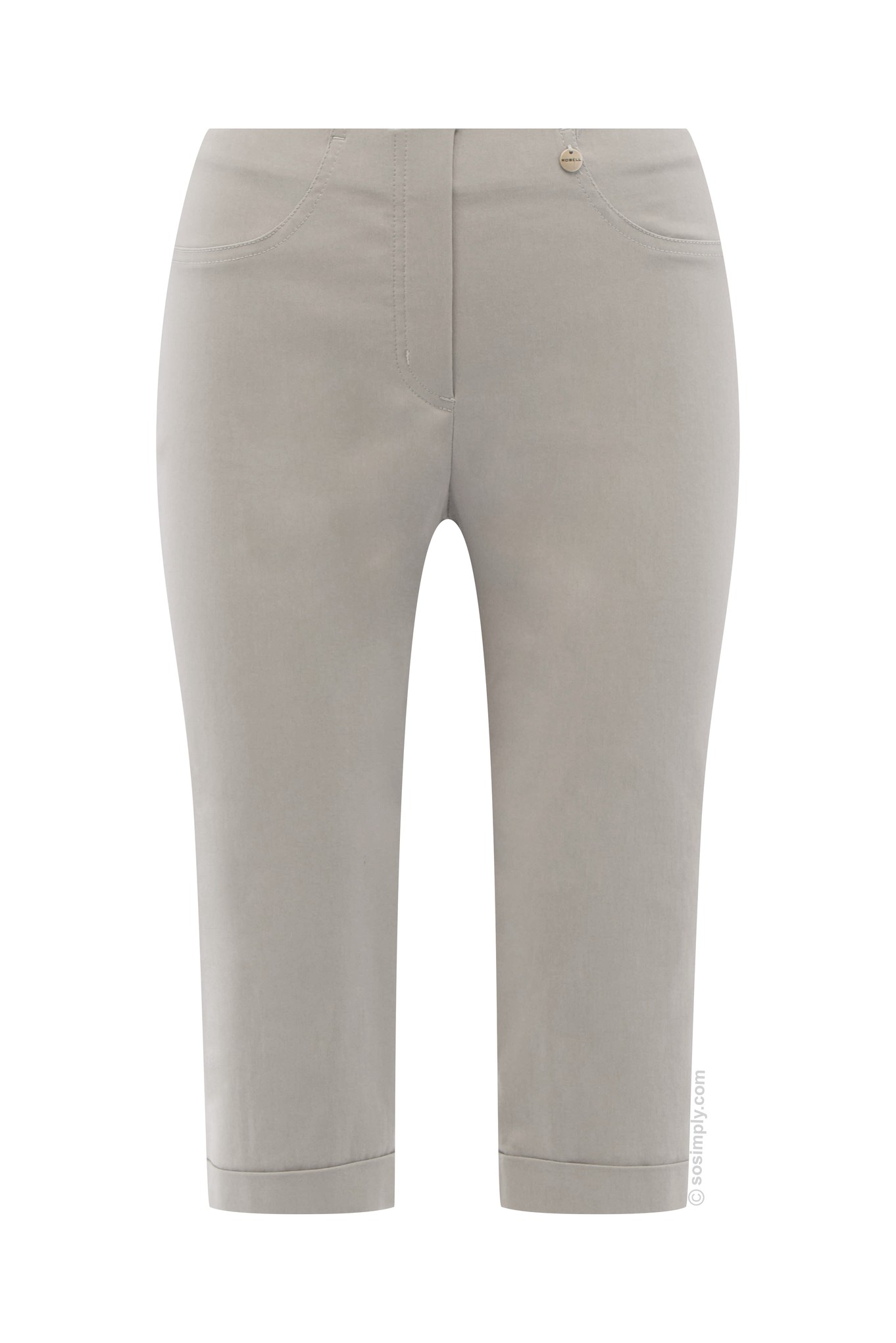 Robell Bella 05 Shorts Light Grey 920