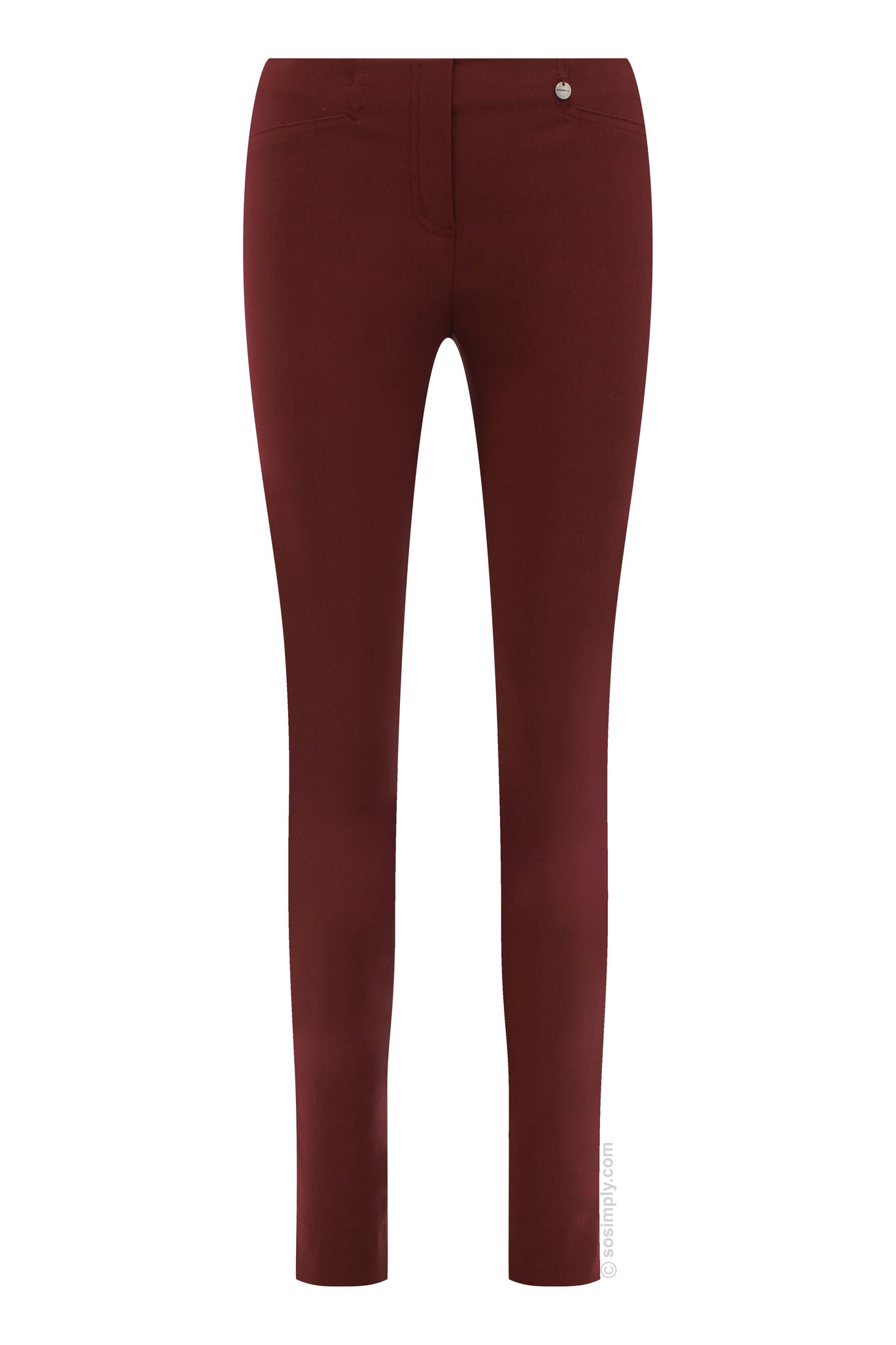 Robell Rose Stretch Faux Suede Trouser - So Simply Robell