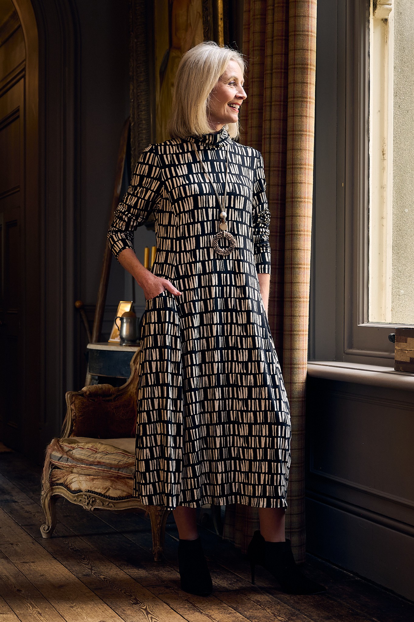 Noen Saretta Jersey Dress Black 90