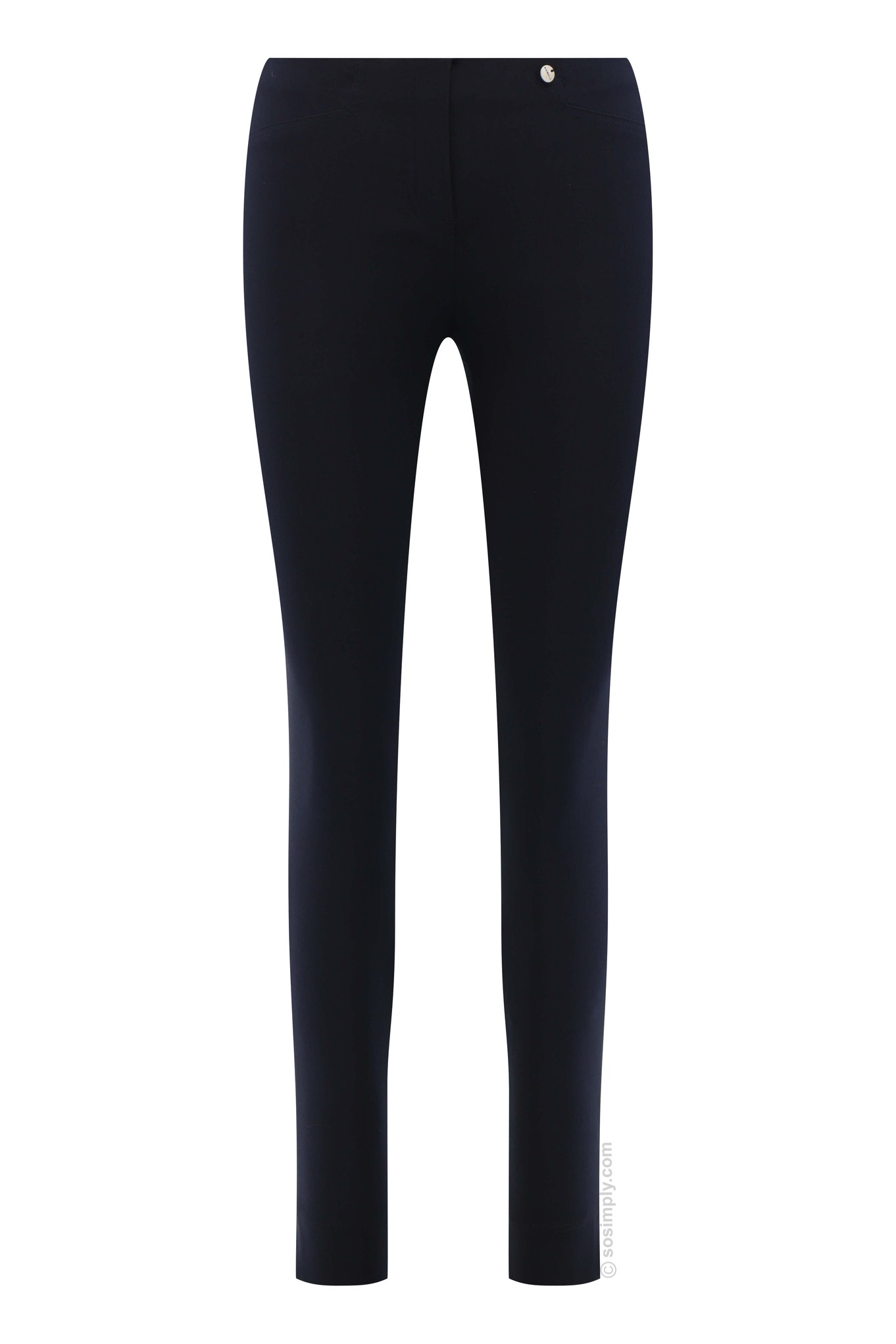 Robell Rose Winter Weight Trouser Navy 69