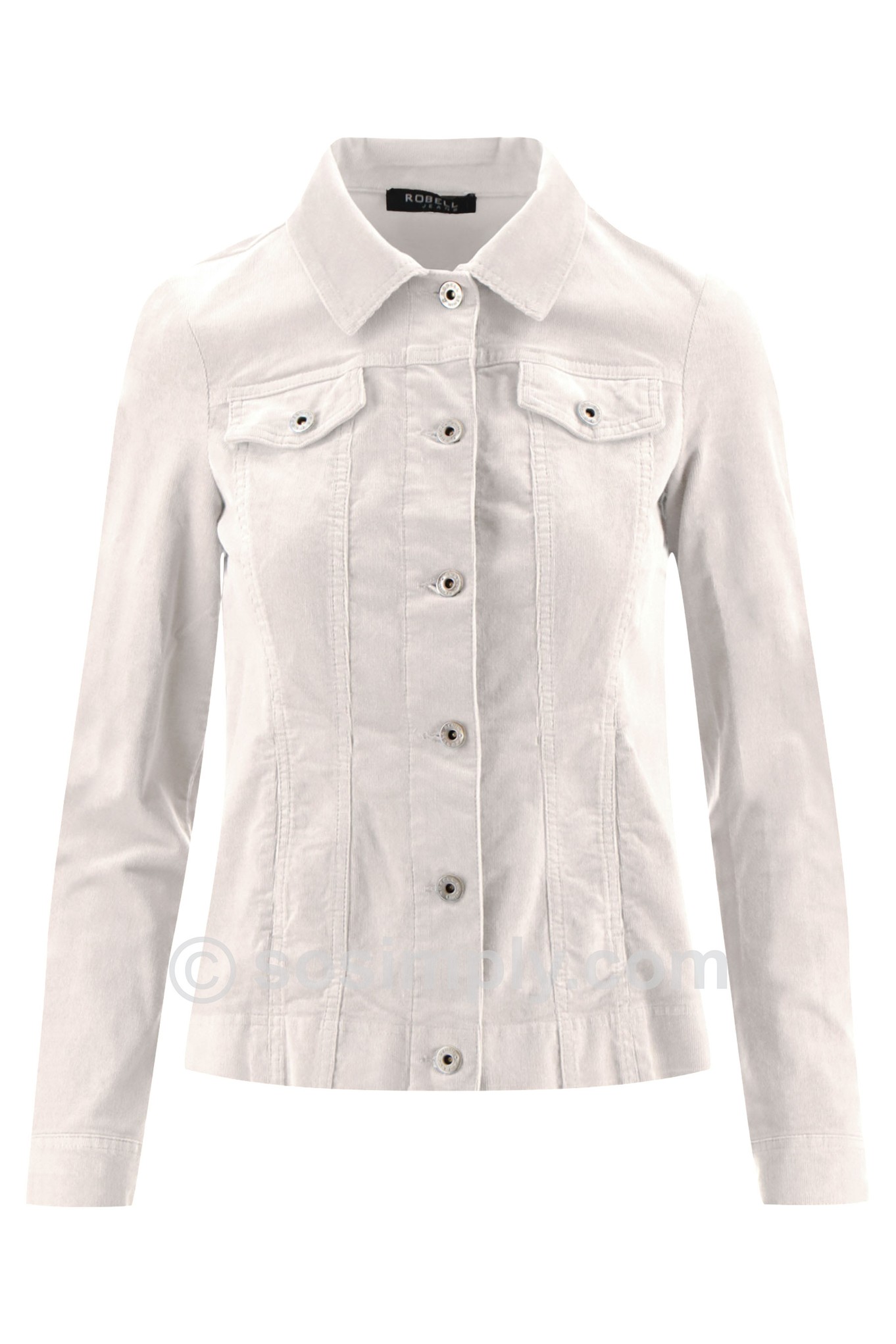 Robell Needlecord Happy Jacket Off White 111