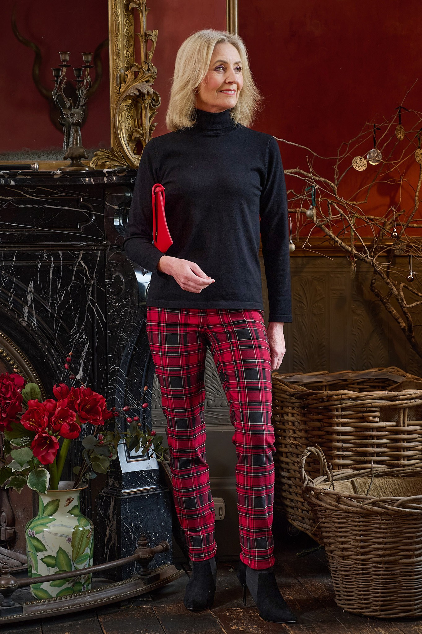 Robell Rose Highlander Trouser Red 40