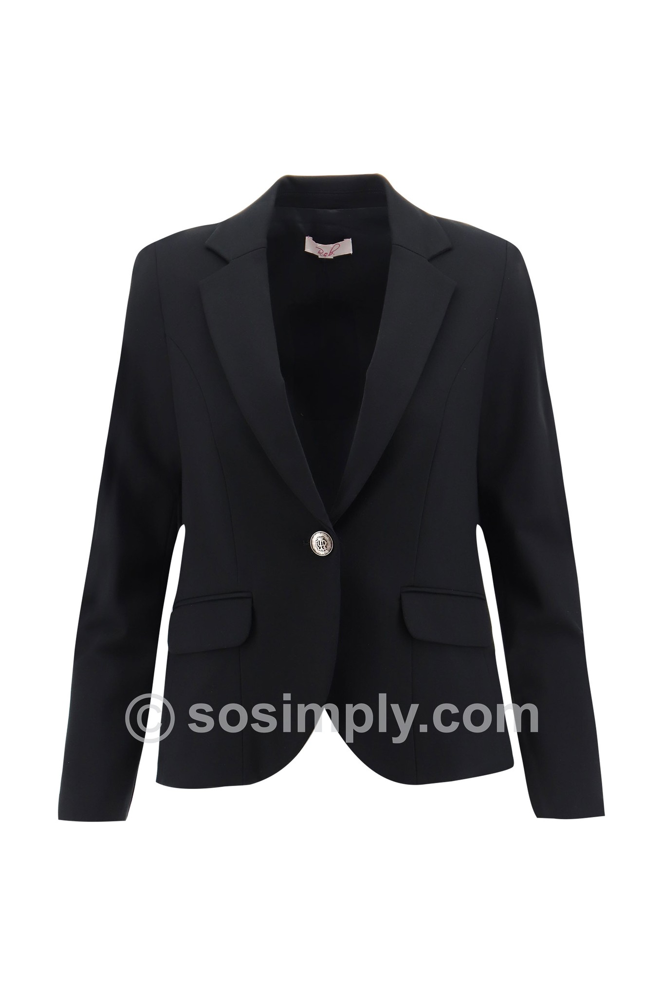Robell Alex Classic Single Breasted Blazer Black 90