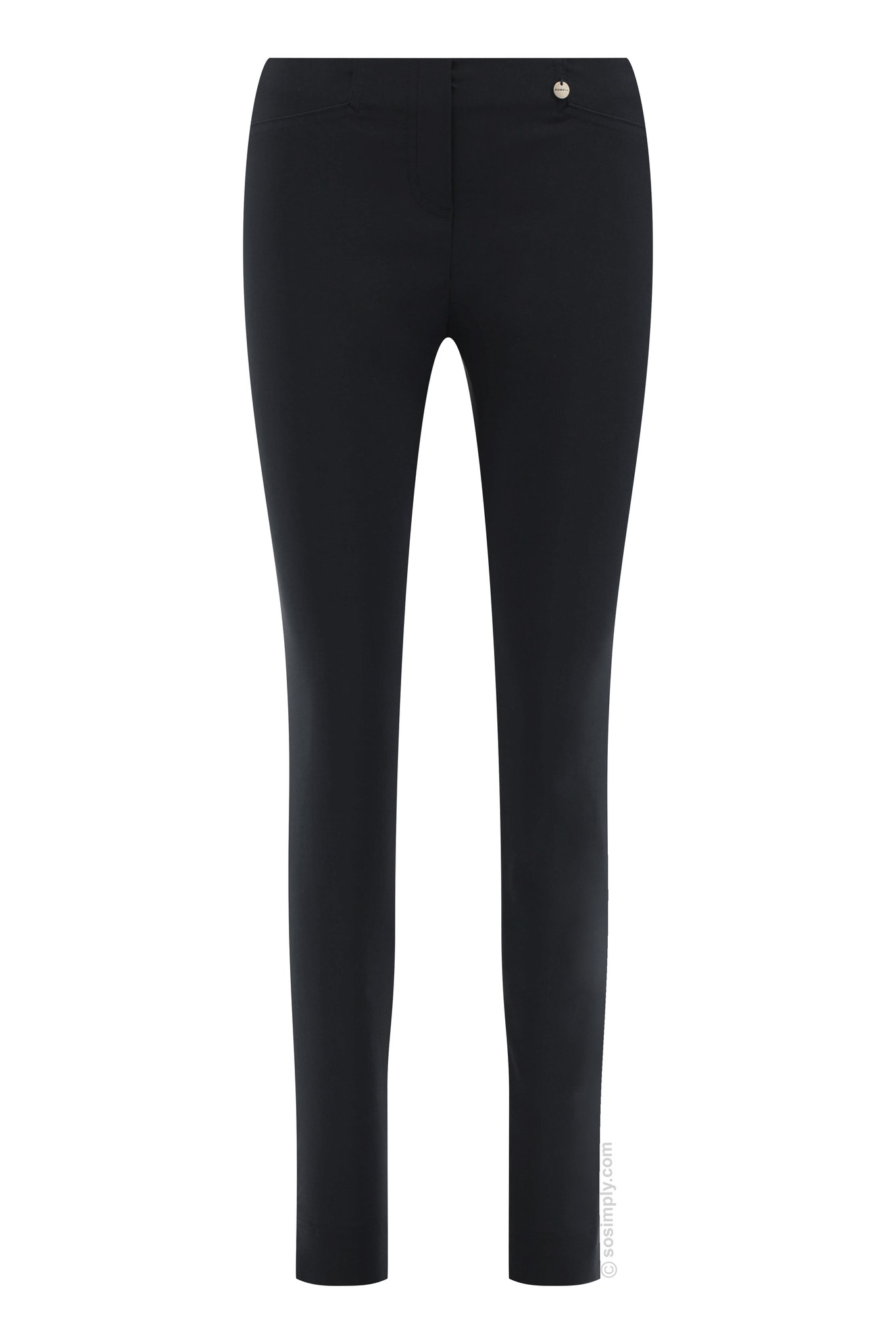 Robell Rose Full-Length Trousers Lead Grey 98