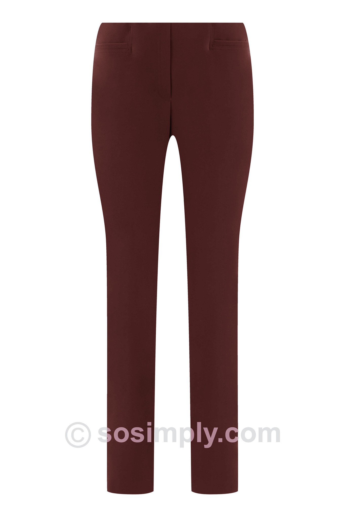 Robell Jacklyn Trousers Aubergine 560