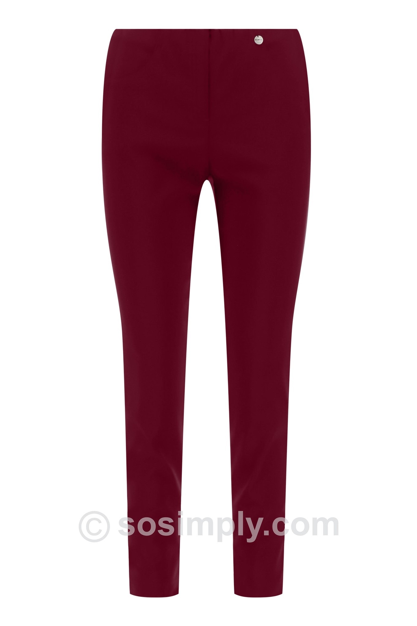 Robell Bella 09P Ankle Grazer Trouser Bordeaux 562