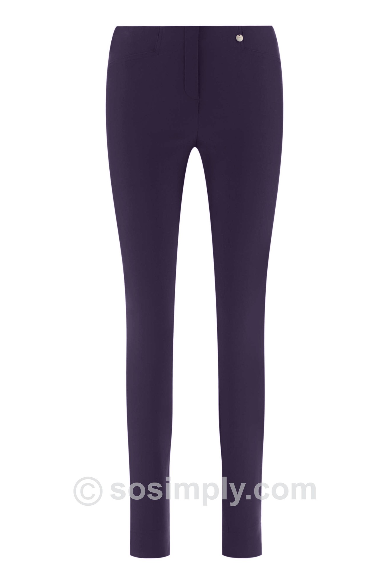 Robell Rose Winter Weight Trouser Spiced Plum 583