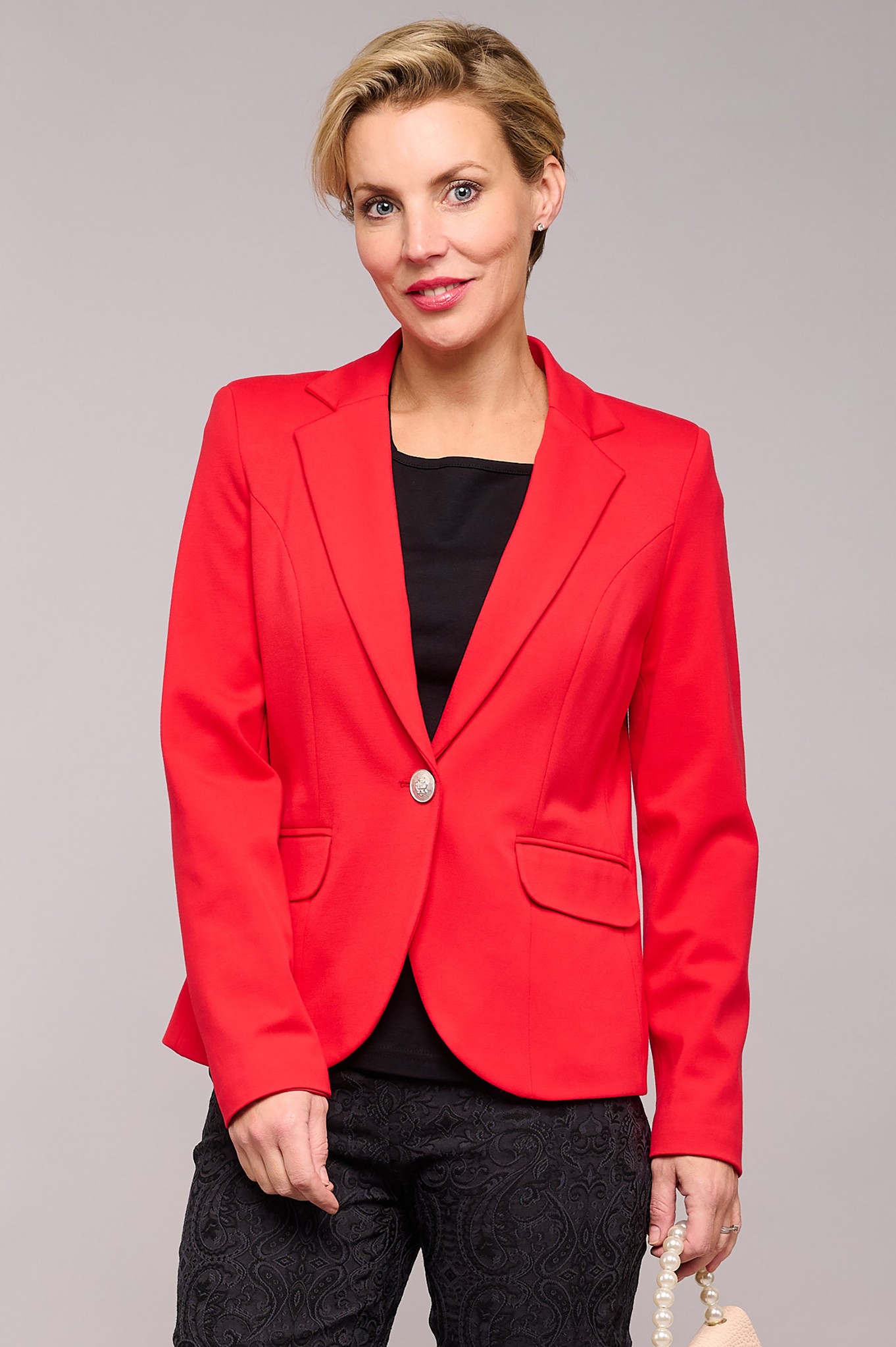 Robell Alex Classic Single Breasted Blazer Red 40