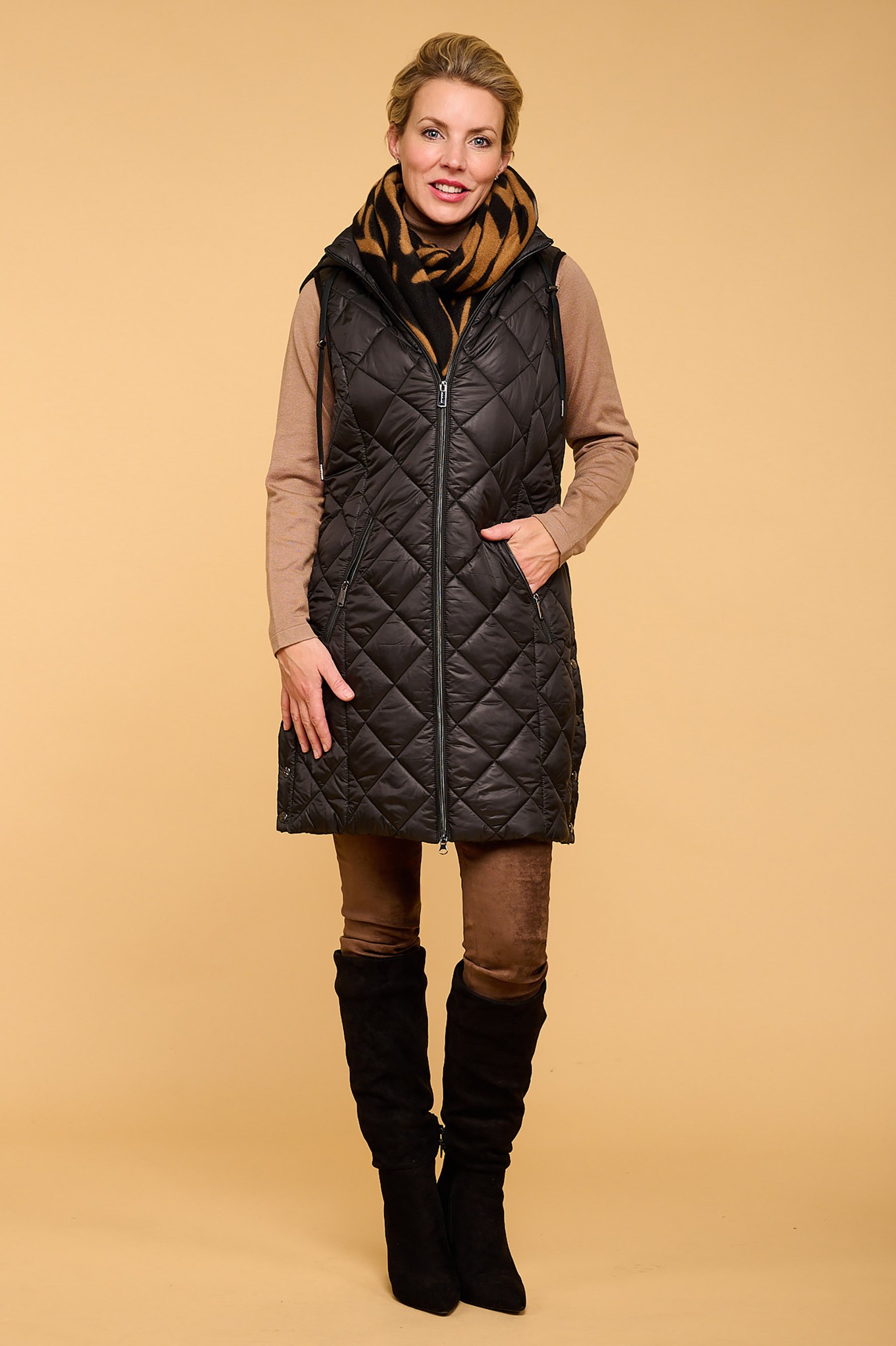 CLANE クラネ　LEOPARD LONG GILET LEOPARD LONG GILET｜TOPS(トップス)｜CLANE OFFICIAL ONLINE STORE