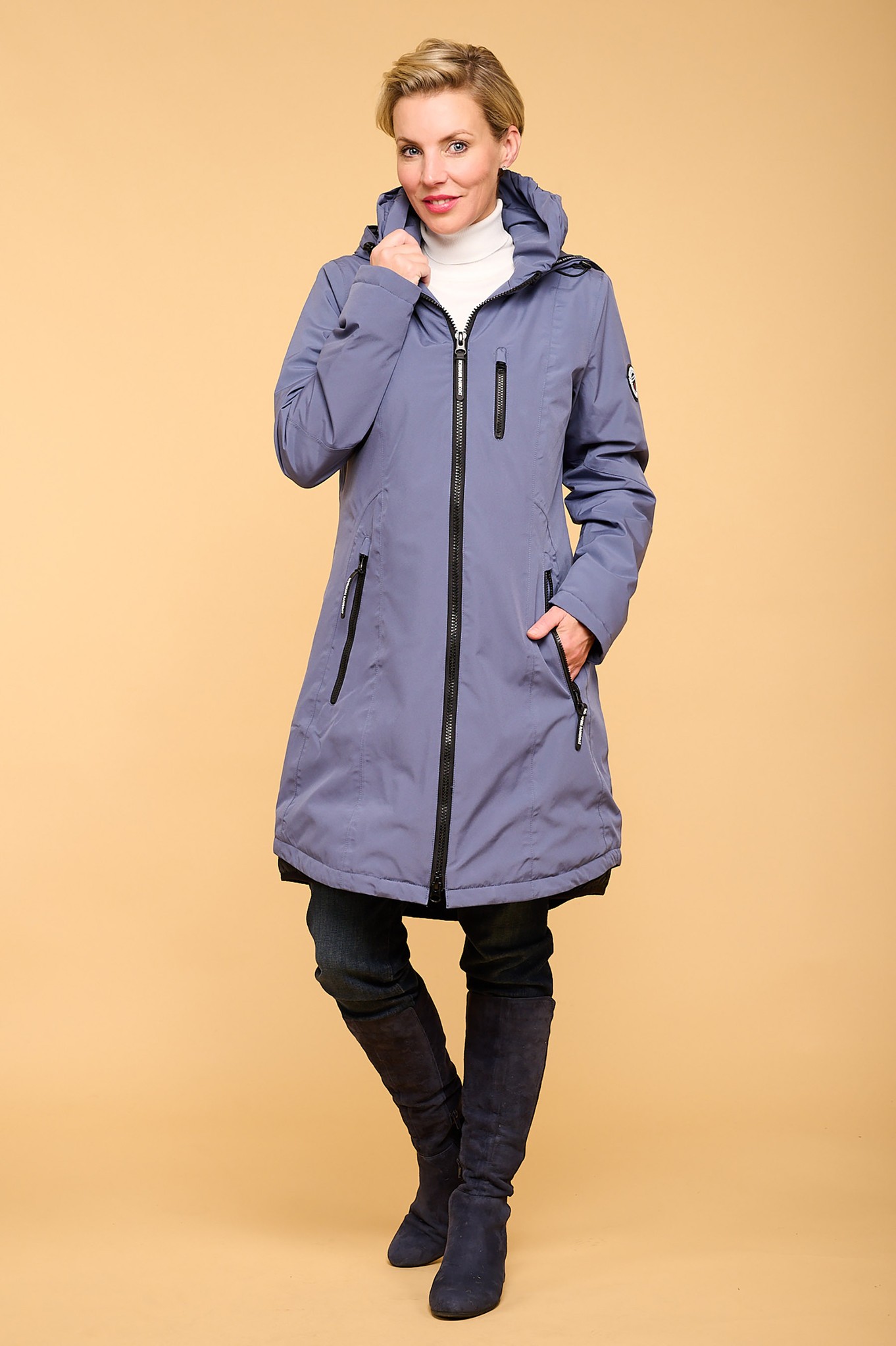 Normann Gyda Waterproof Rain Jacket Steel Blue 63