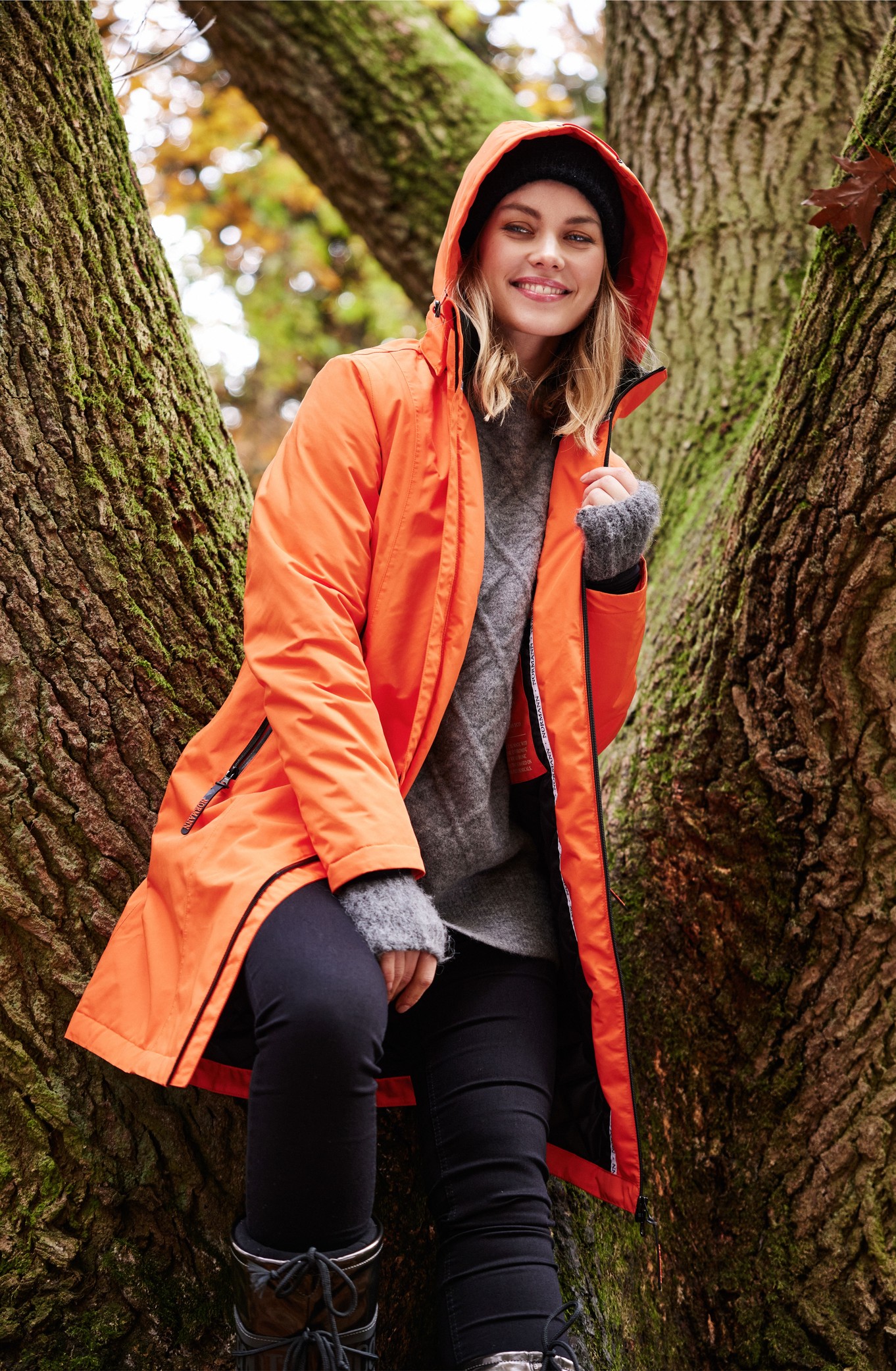 Normann Gyda Waterproof Rain Jacket Jaffa Orange 30