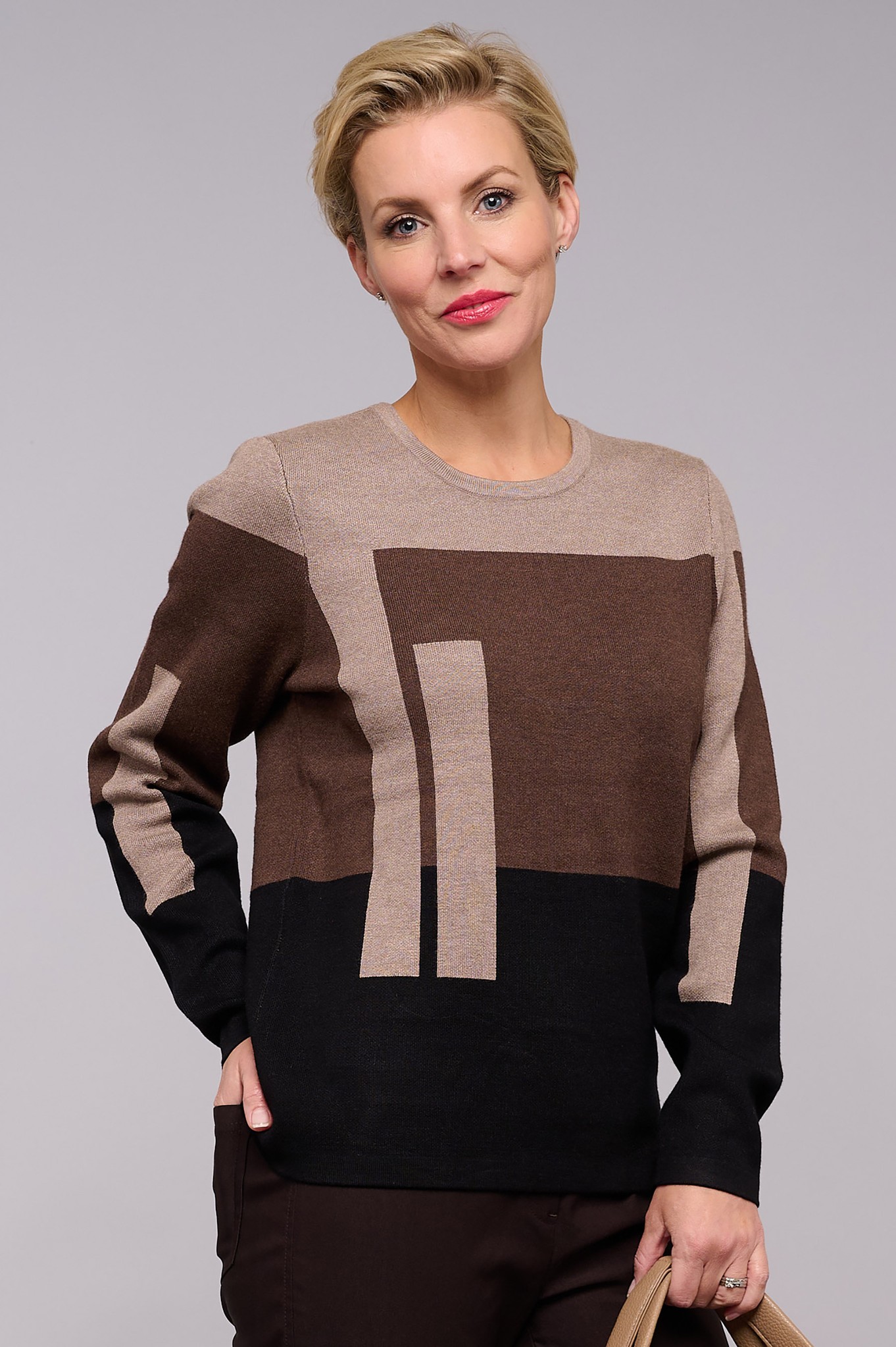 Sunday Pippi Block Stripe Jumper Multi Pattern 90