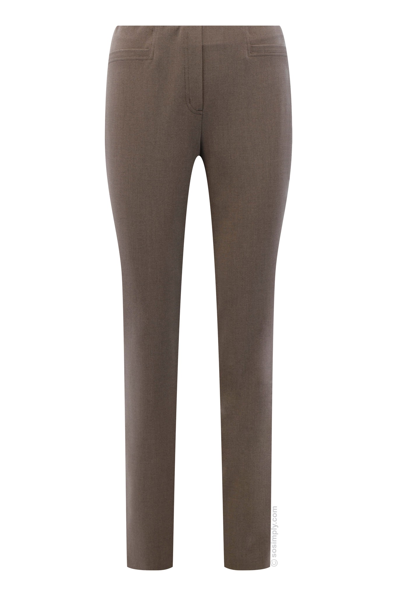 Robell Jacklyn Petite Trousers Dark Taupe 1118