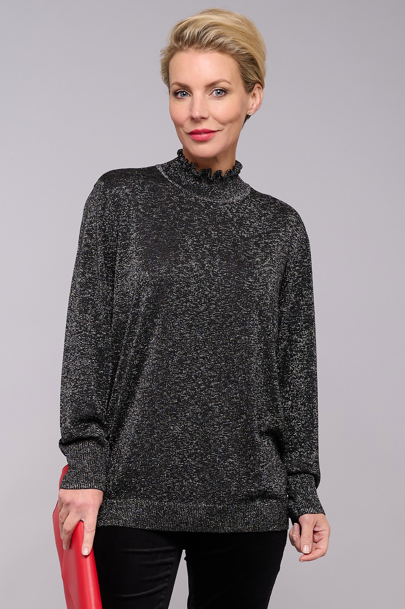 Sunday Reenie Sparkle Knitted Jumper Black 90