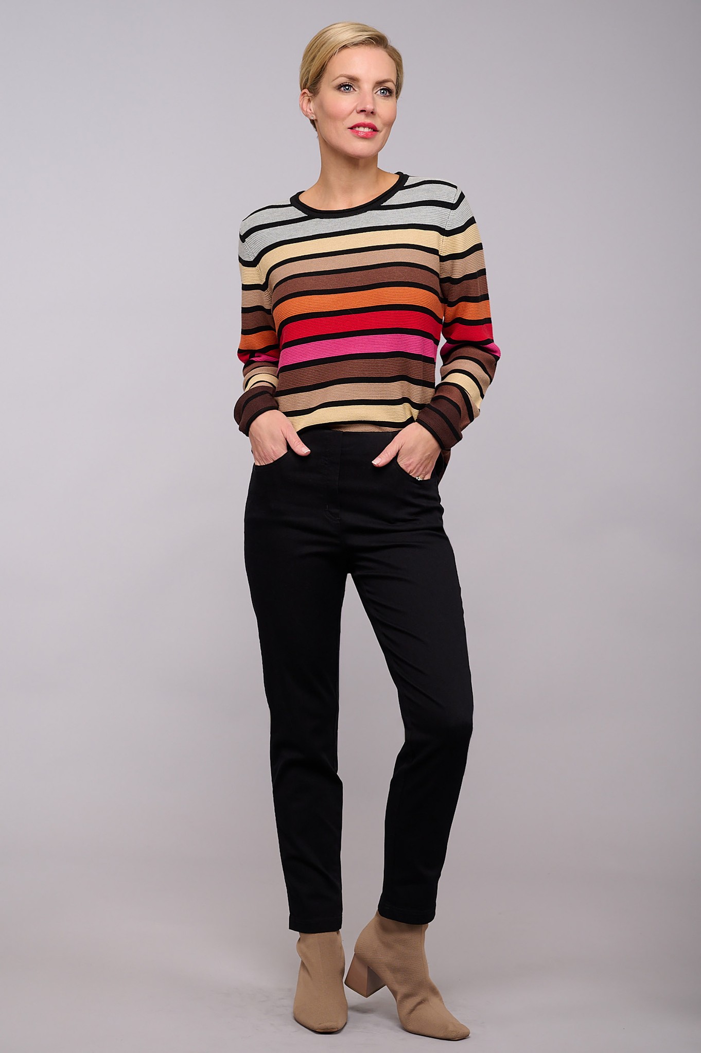 Robell Bella 09P Denim Jean Black 90