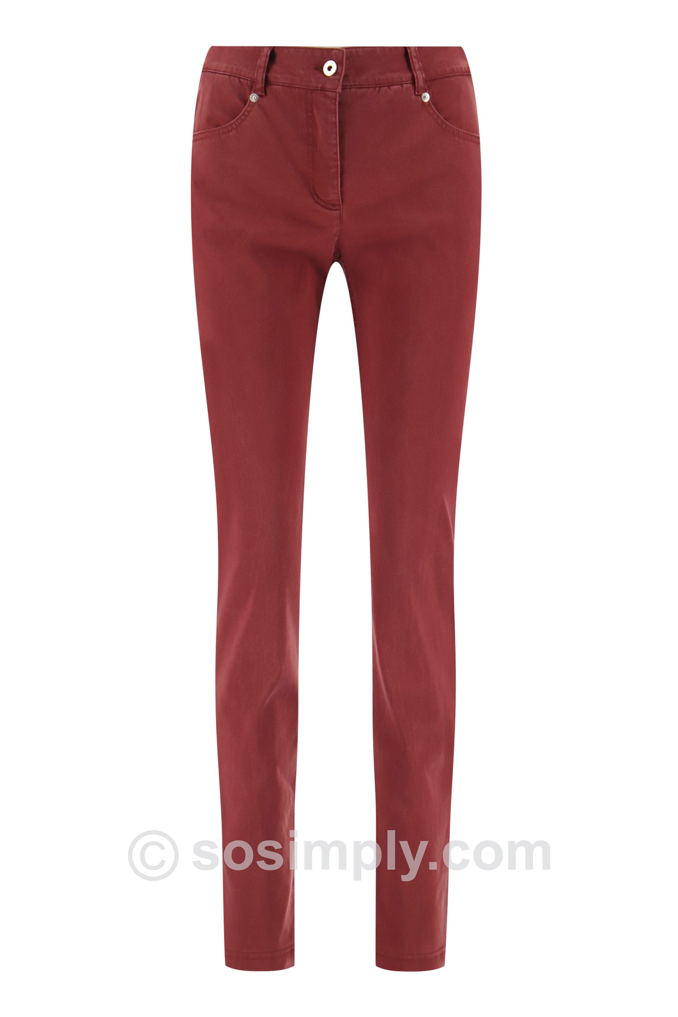 Robell Elena Tencel Comfort Stretch Trouser Cinnamon 37
