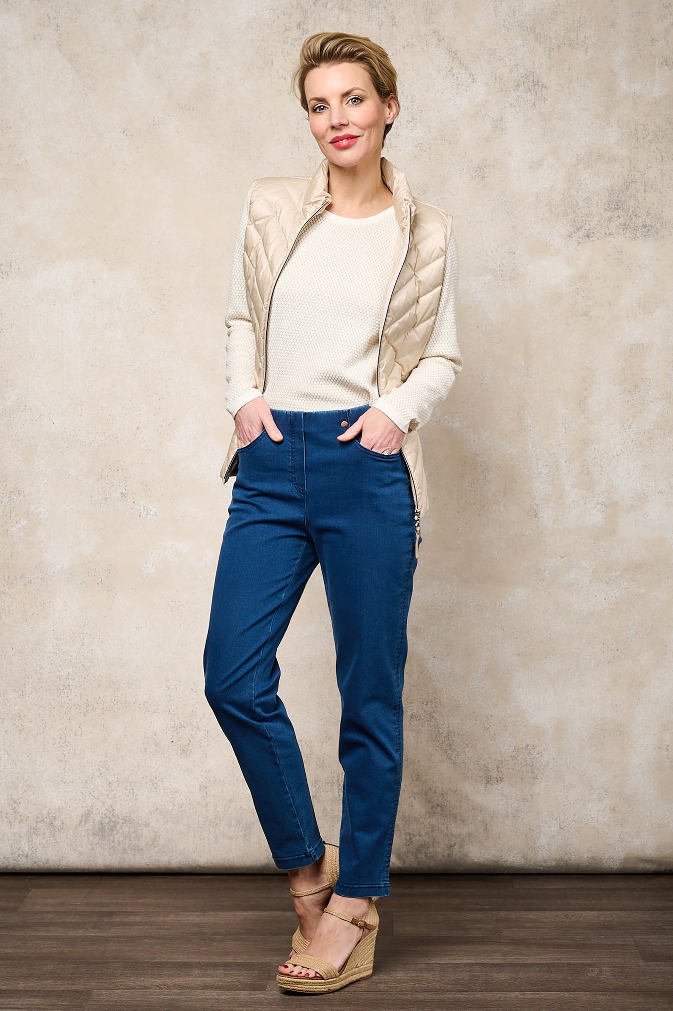 Robell Bella 09P Denim Jean Natural Denim 64