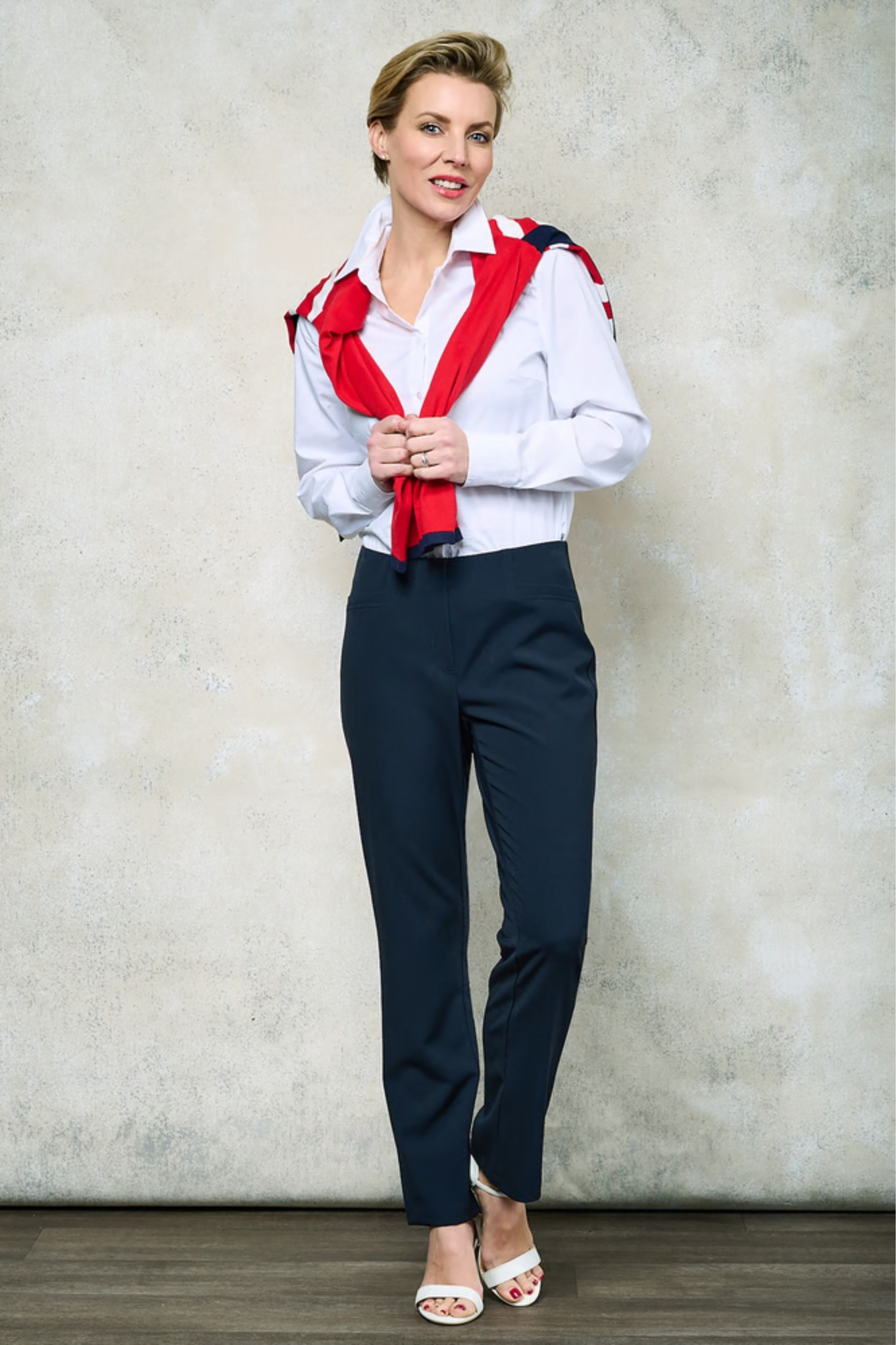 Robell Jacklyn Trousers Navy 69