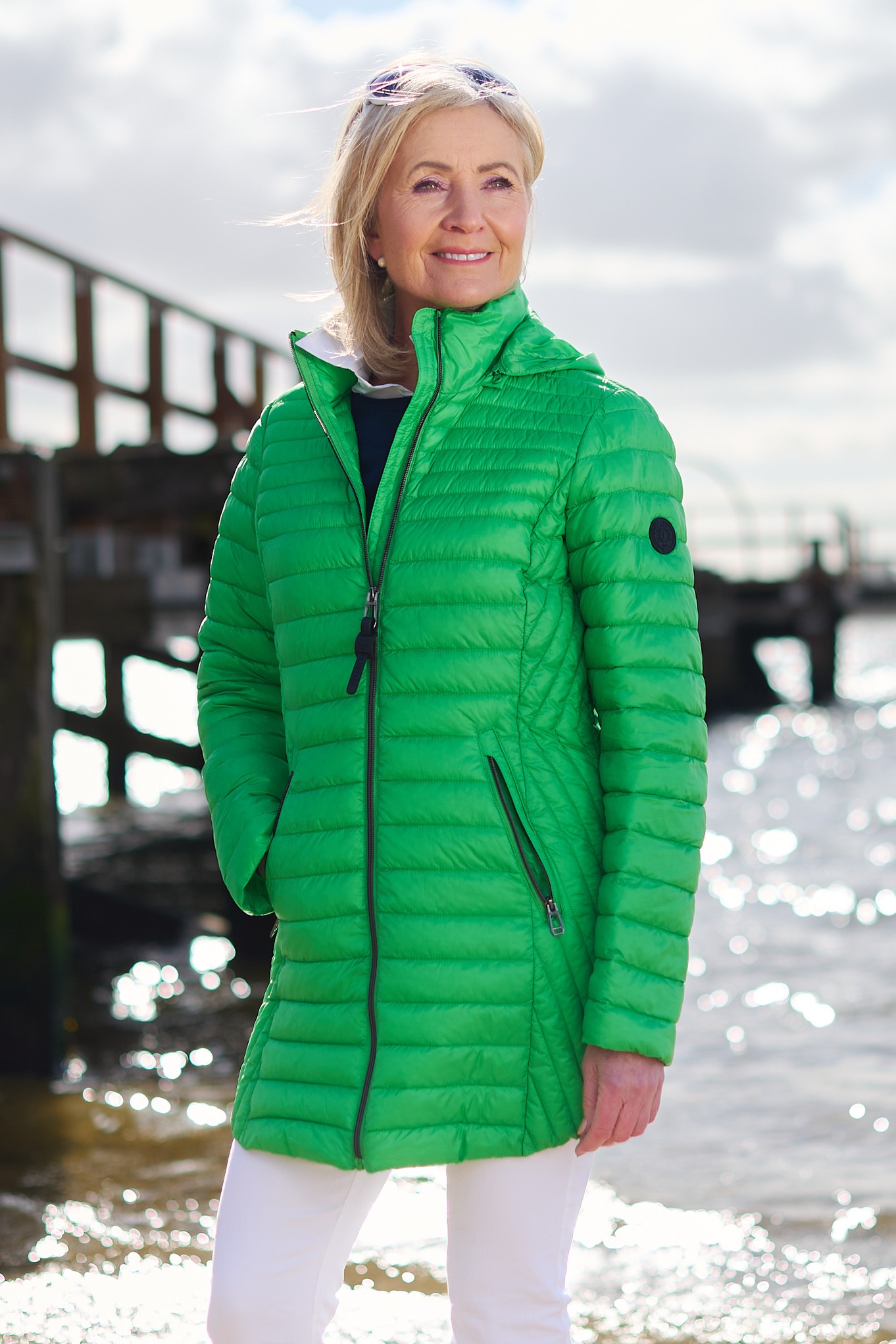 Frandsen Jayla Hooded Padded Coat Emerald Isle 83