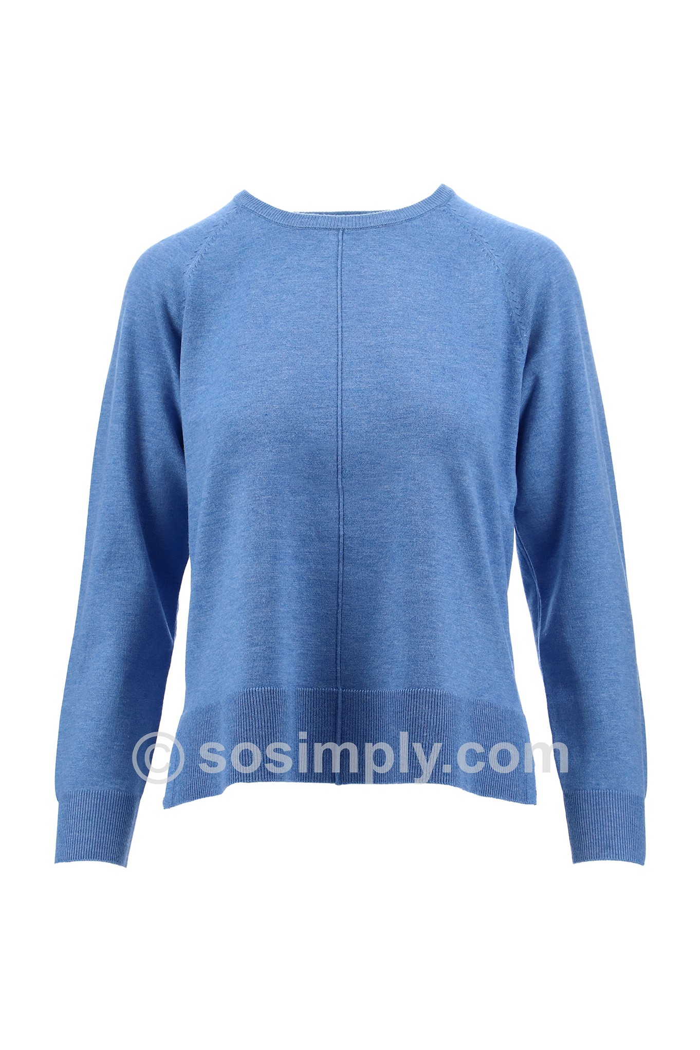 Sunday Edia Soft Knit Jumper Marina Blue 6411