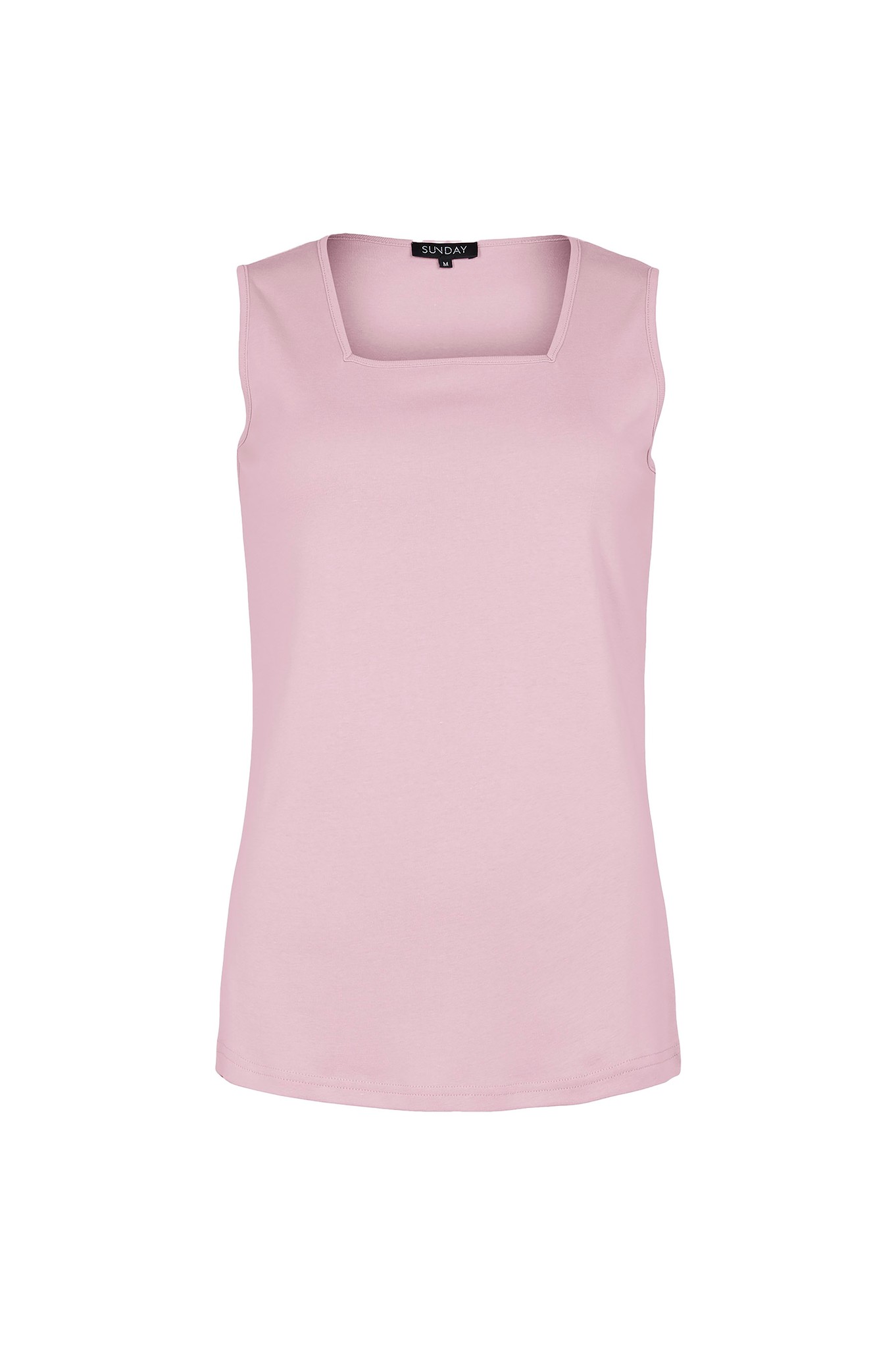 Sunday Square Neck Vest Top Rose Pink 41