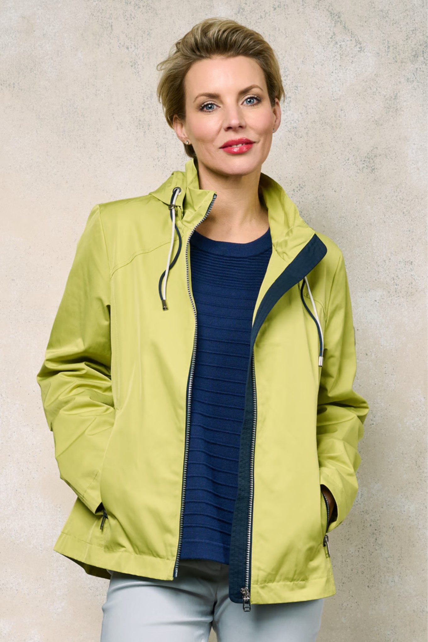 Frandsen Verona Technical Jacket Lime / Navy 8269