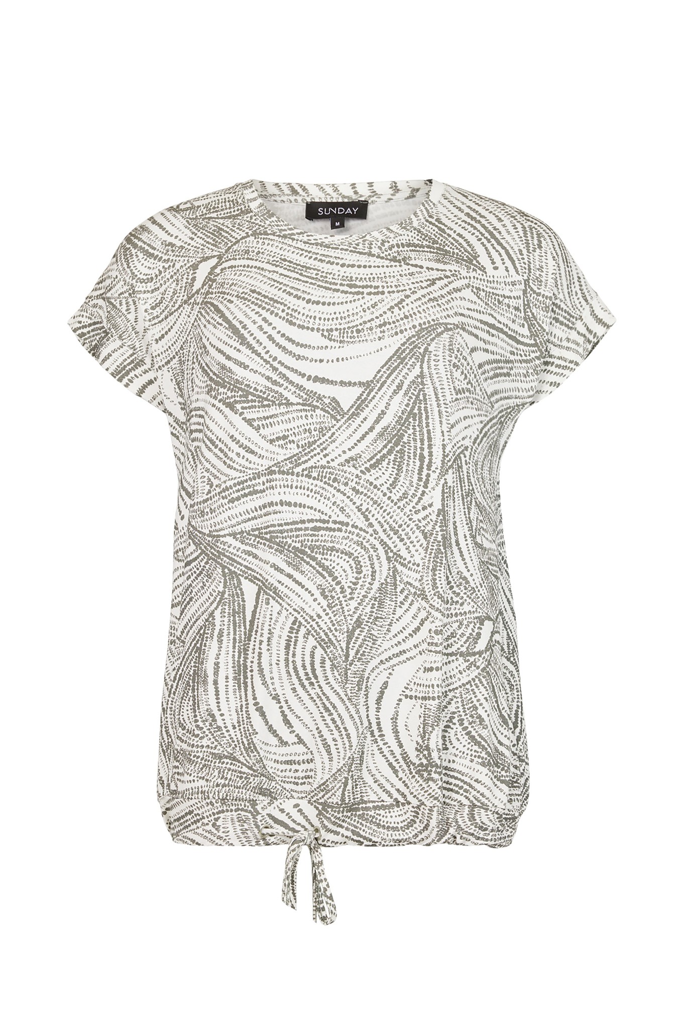 Sunday Bianca Abstract Tie Top Sage 98