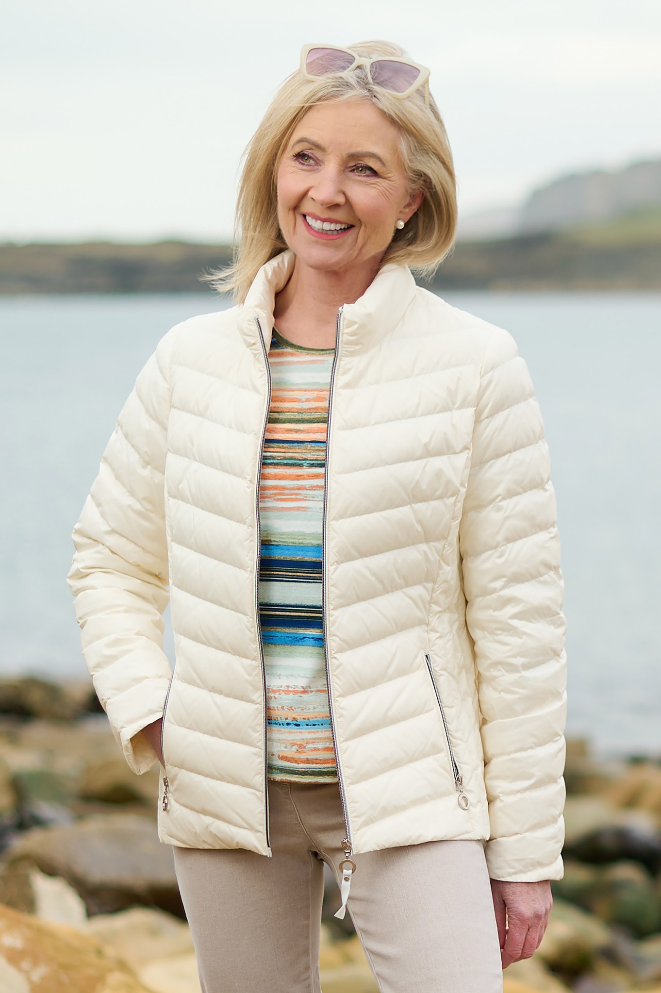 Frandsen Jensine Down Jacket Ivory White 10