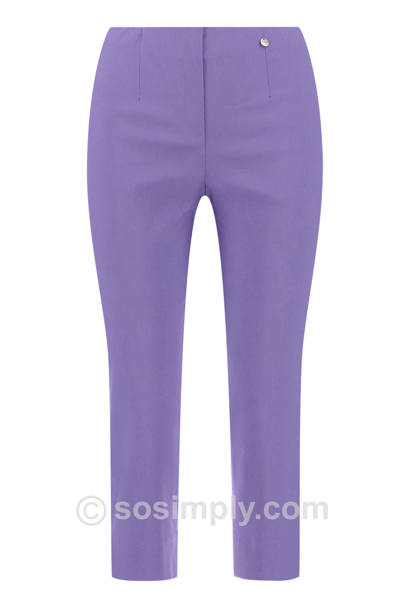 Robell Marie 07 Crop Trouser English Lavender 523
