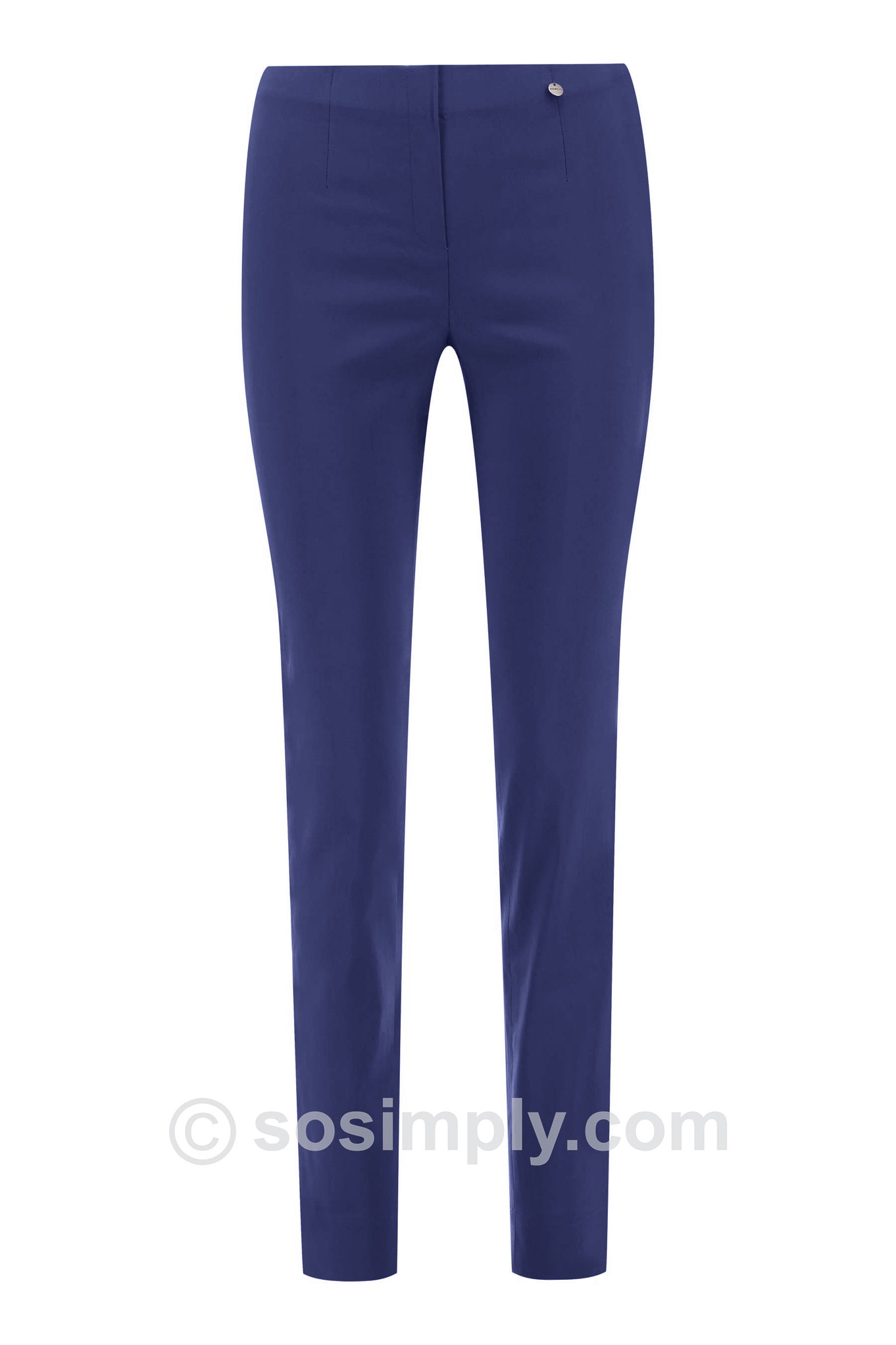 Robell Marie Full Length Trouser Ink Blue 661