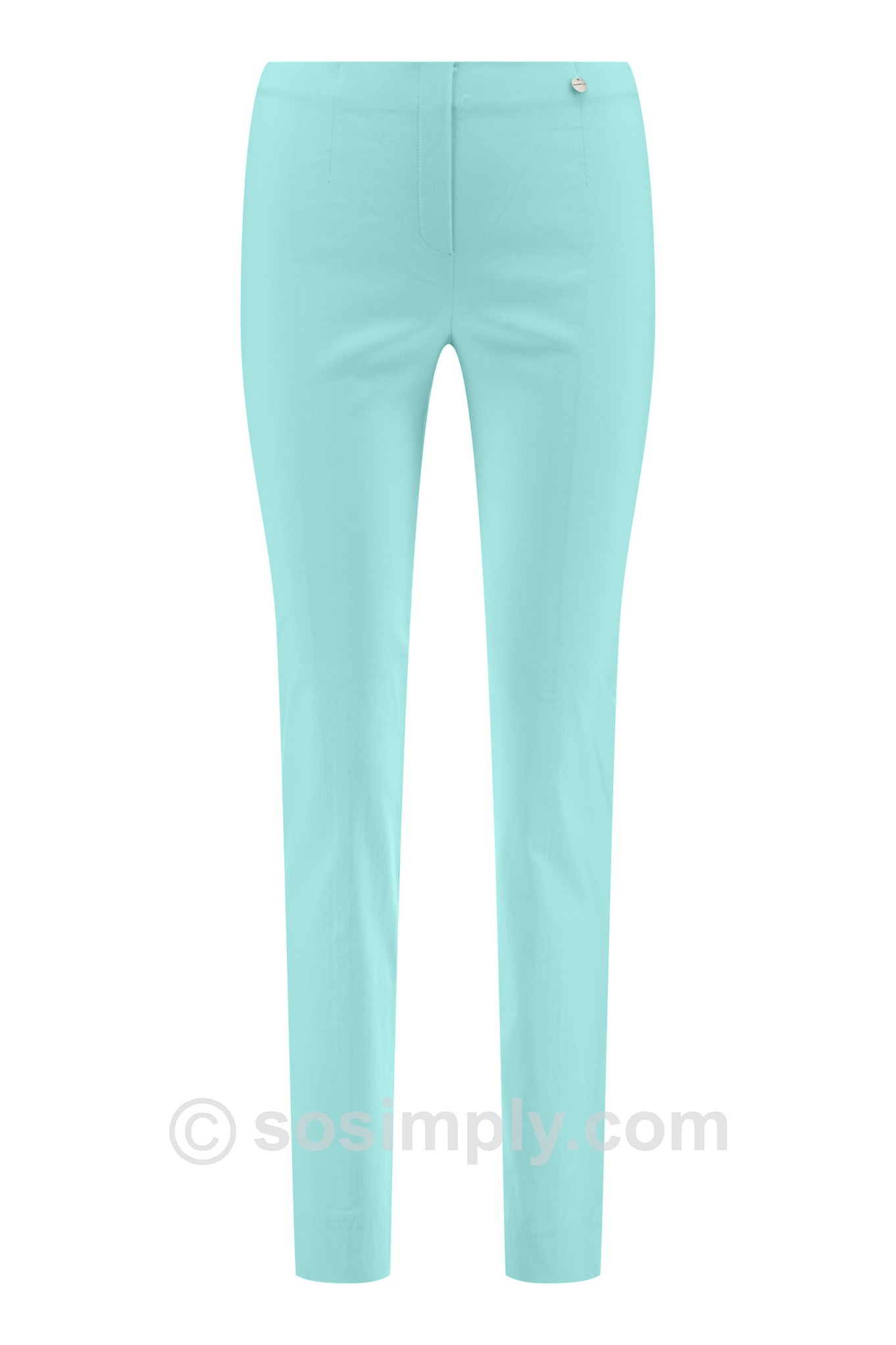 Robell Marie Full Length Trouser Opal Blue 710