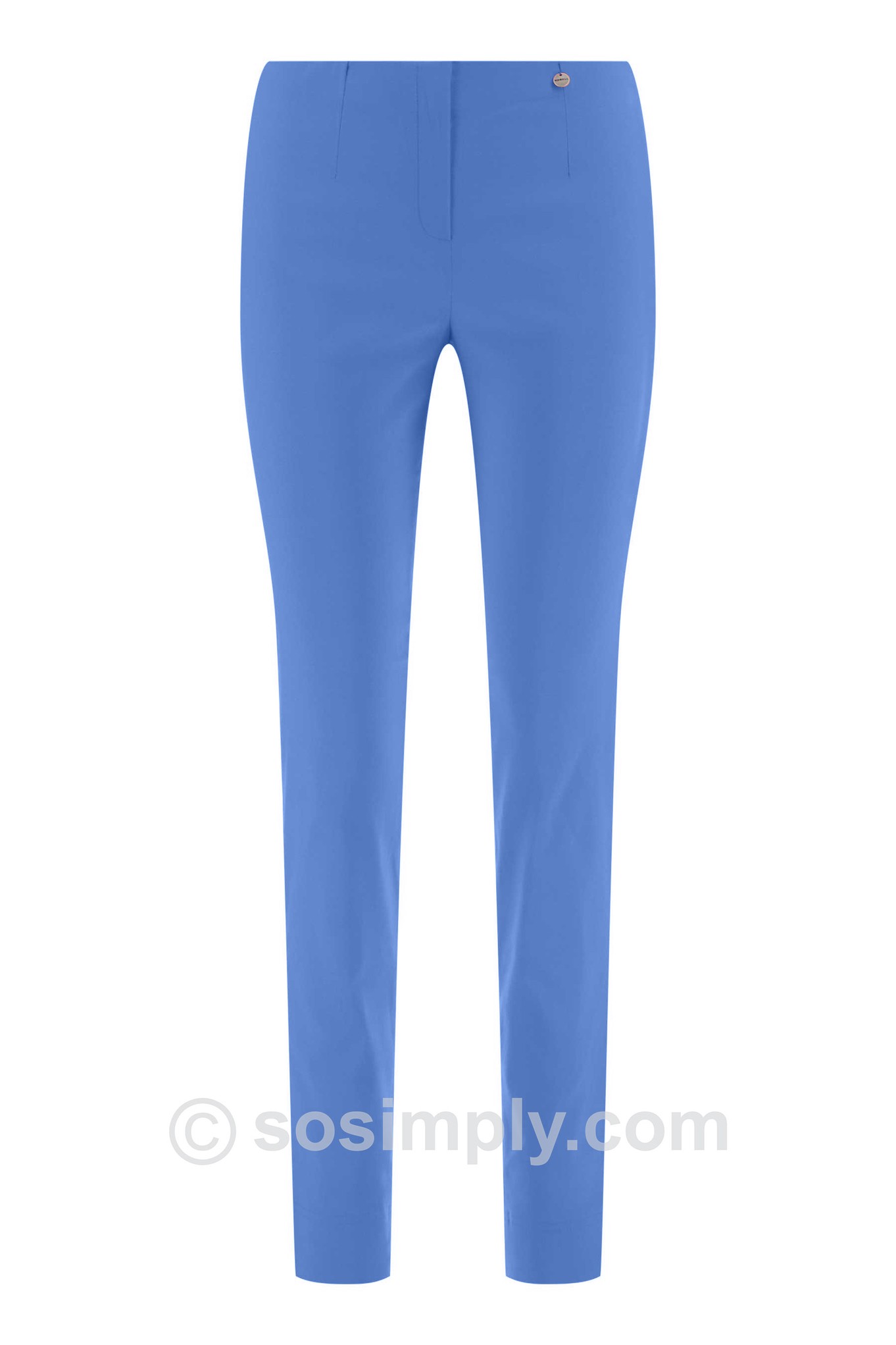 Robell Marie Full Length Trouser Marina Blue 621